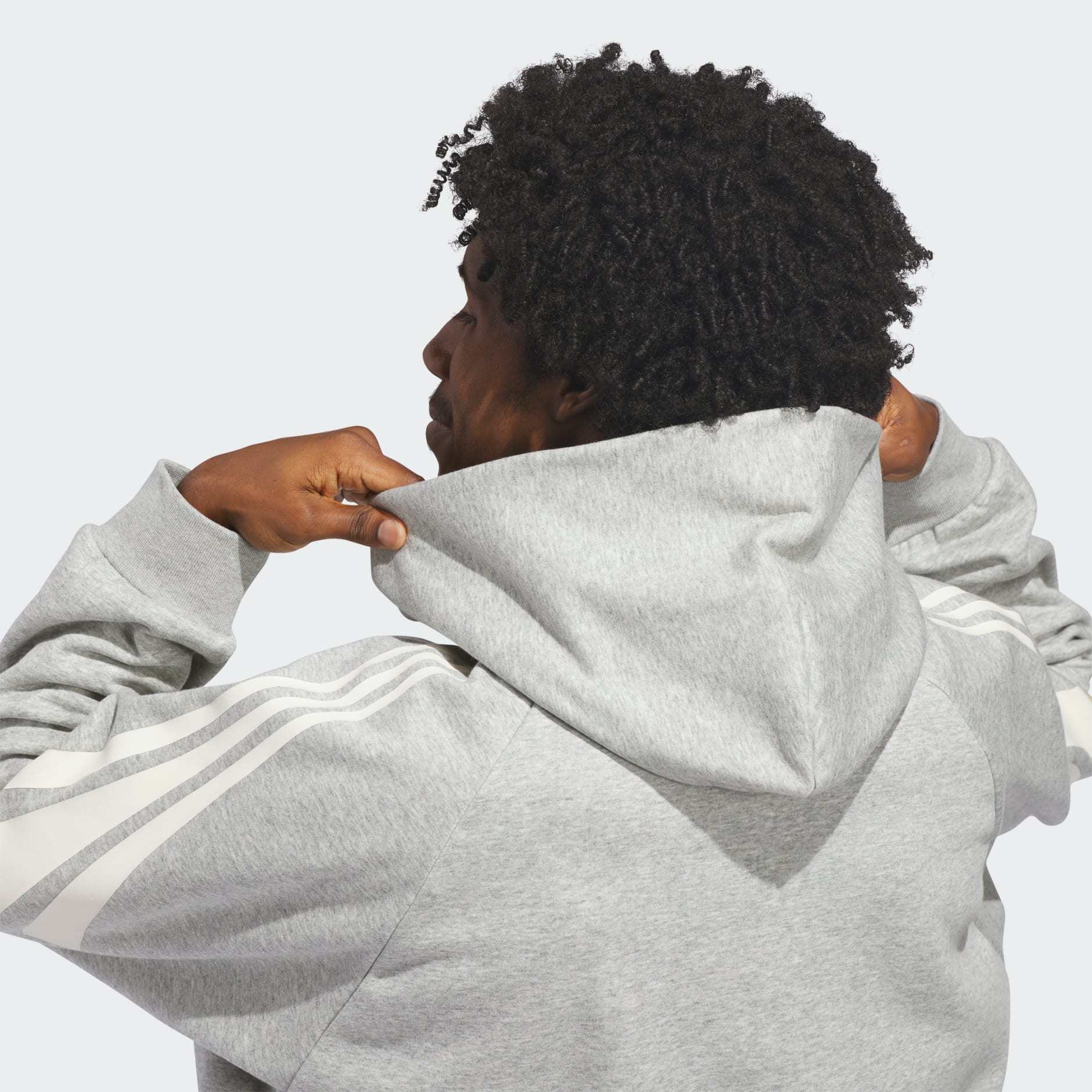 adidas Basketball 3-Stripes Fleece Hoodie (Gender Neutral)