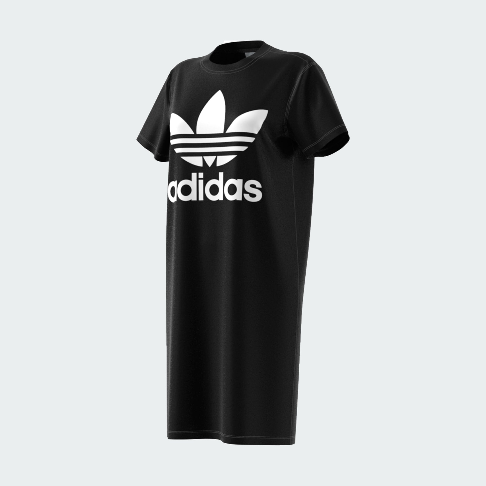 Adidas trefoil t shirt dress on sale