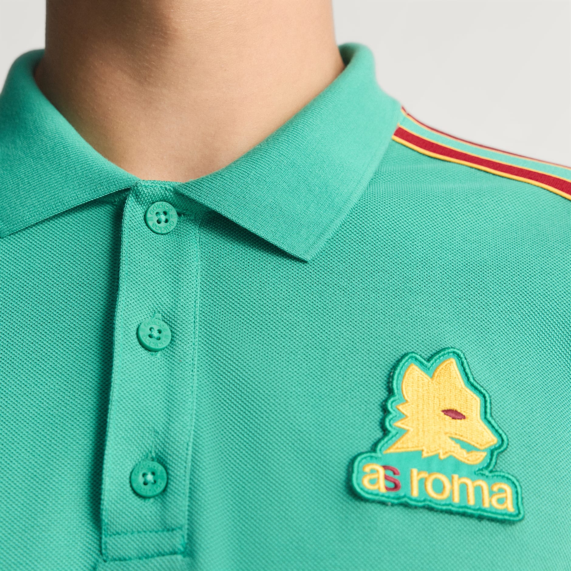Bluză polo cu m&acirc;necă lungă AS Roma Terrace Icons
