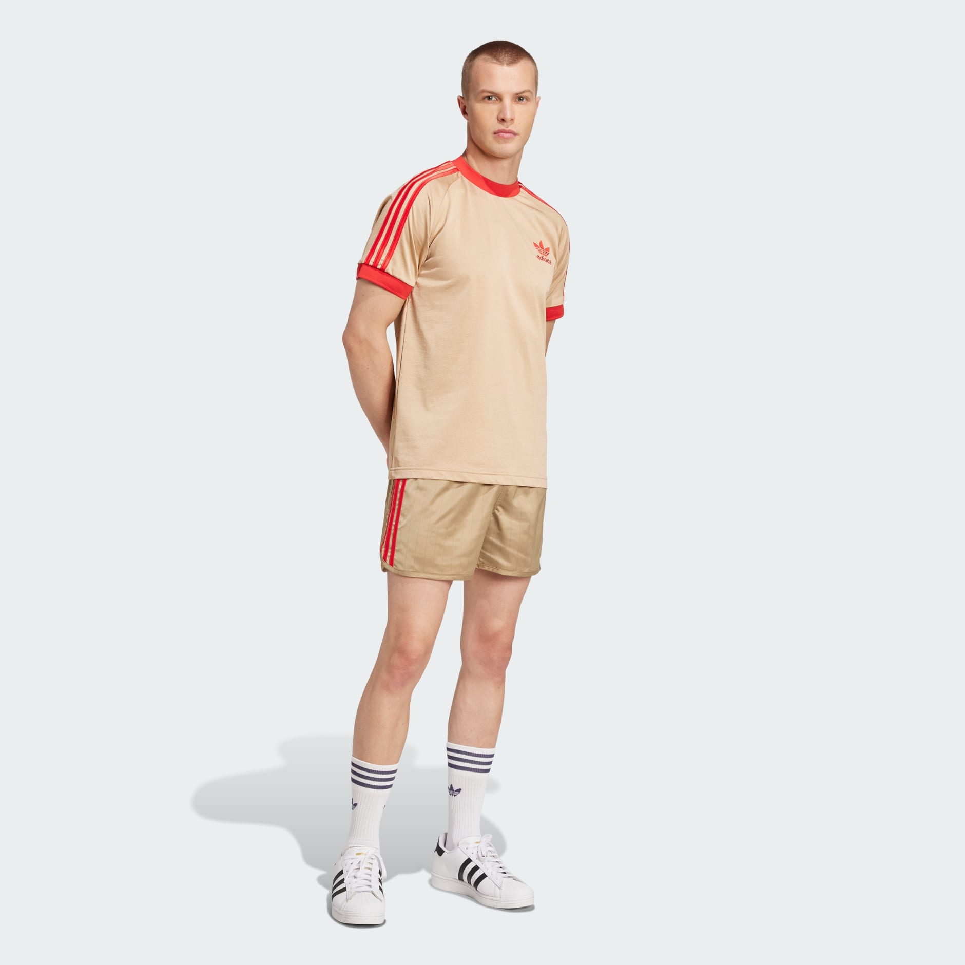David Beckham Originals 3-Stripes Tee - Beige | adidas Hong Kong