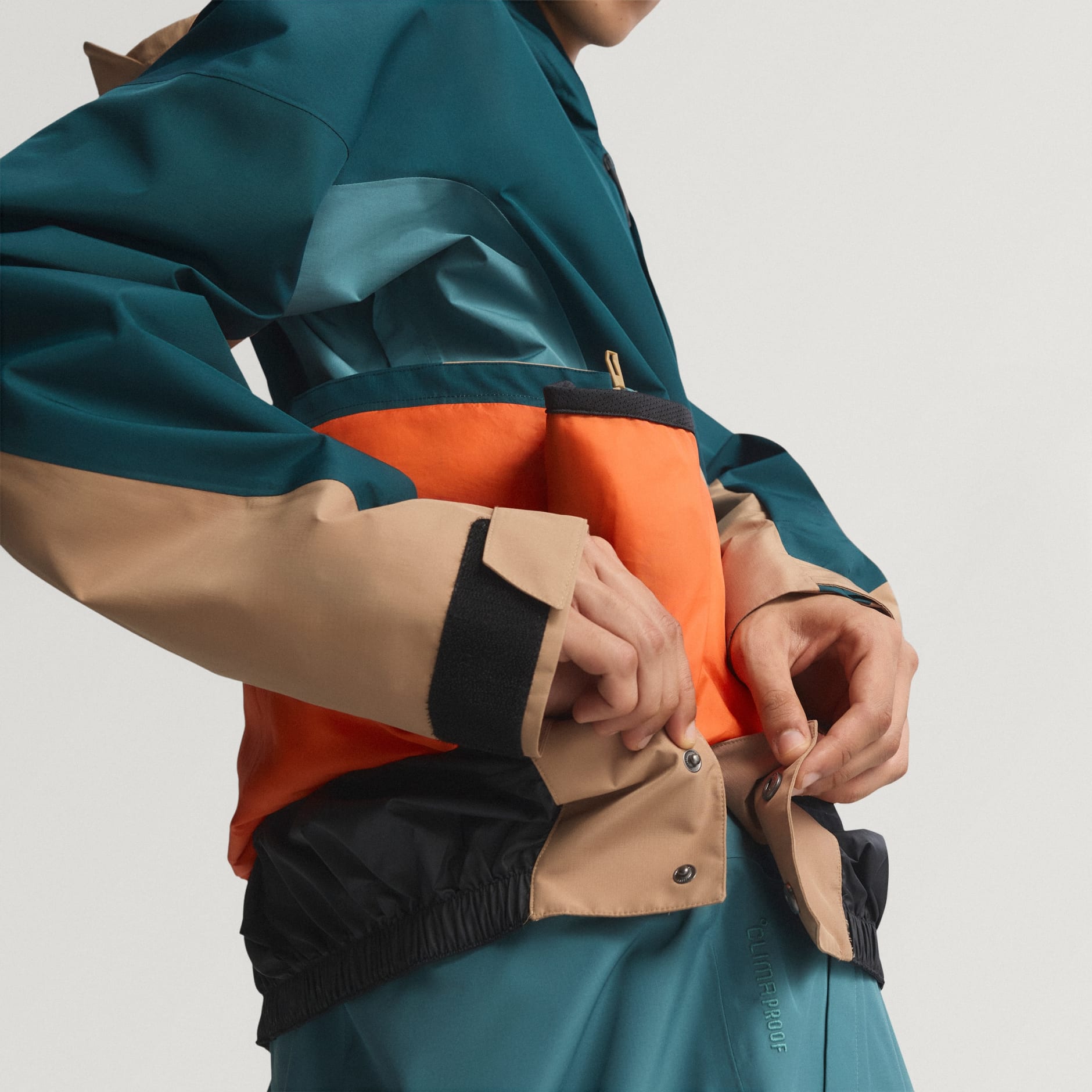 Jachetă anorak Terrex Xploric cu două straturi CLIMAPROOF