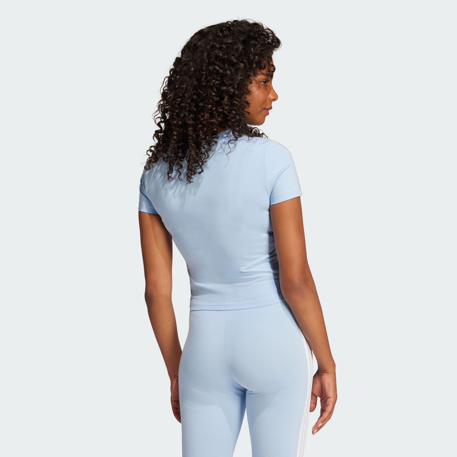 Uska dječja majica kratkih rukava Essentials s tri pruge