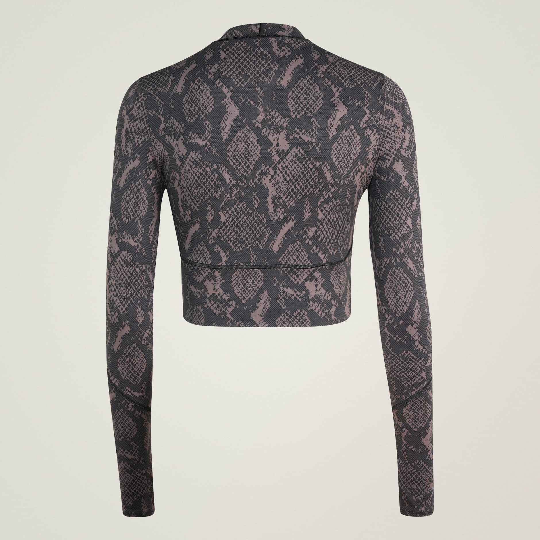 Bluză de antrenament scurtă cu m&acirc;necă lungă adidas by Stella McCartney, cu imprimeu