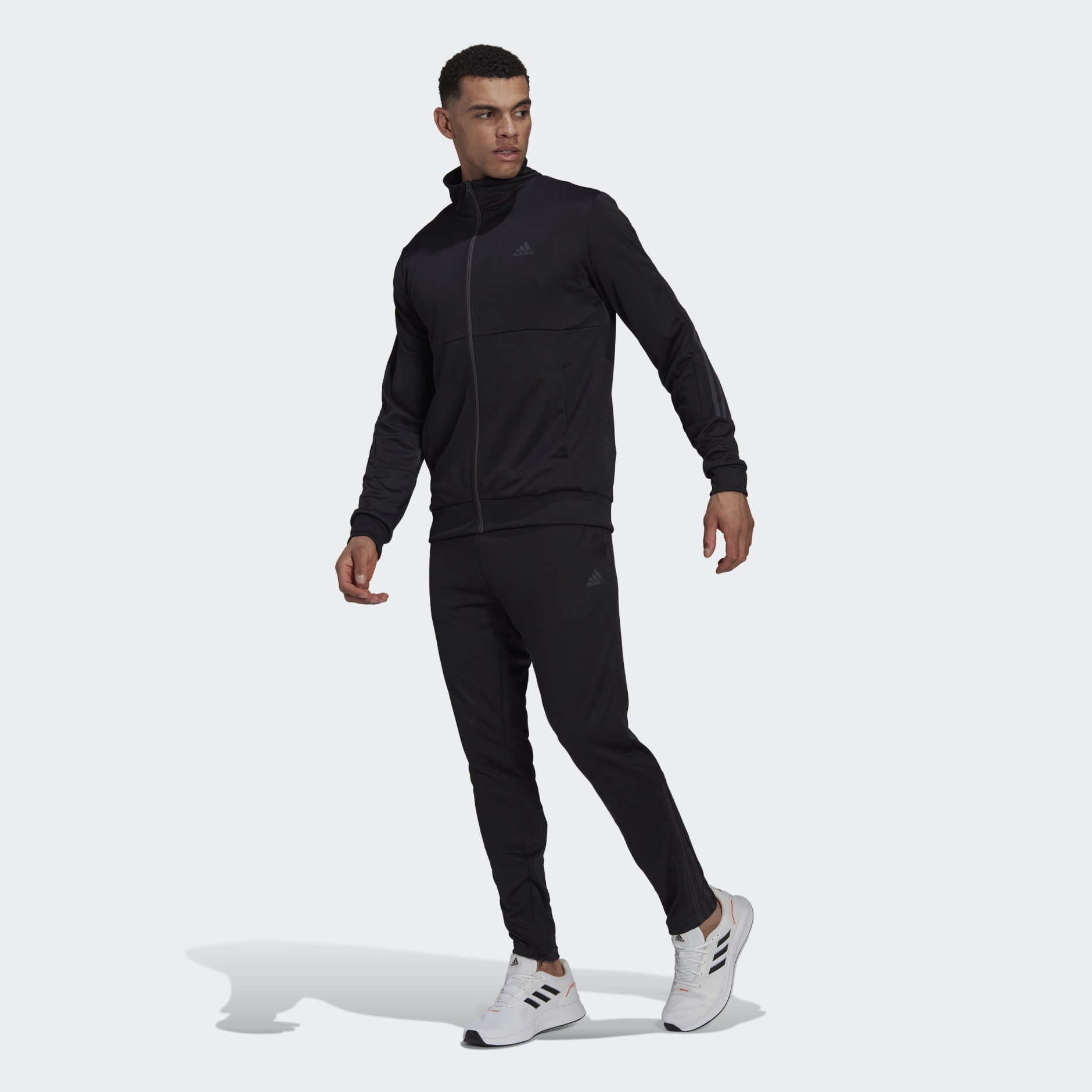 forbi solopgang gentage Men's Clothing - Slim Zipped Track Suit - Black | adidas Qatar