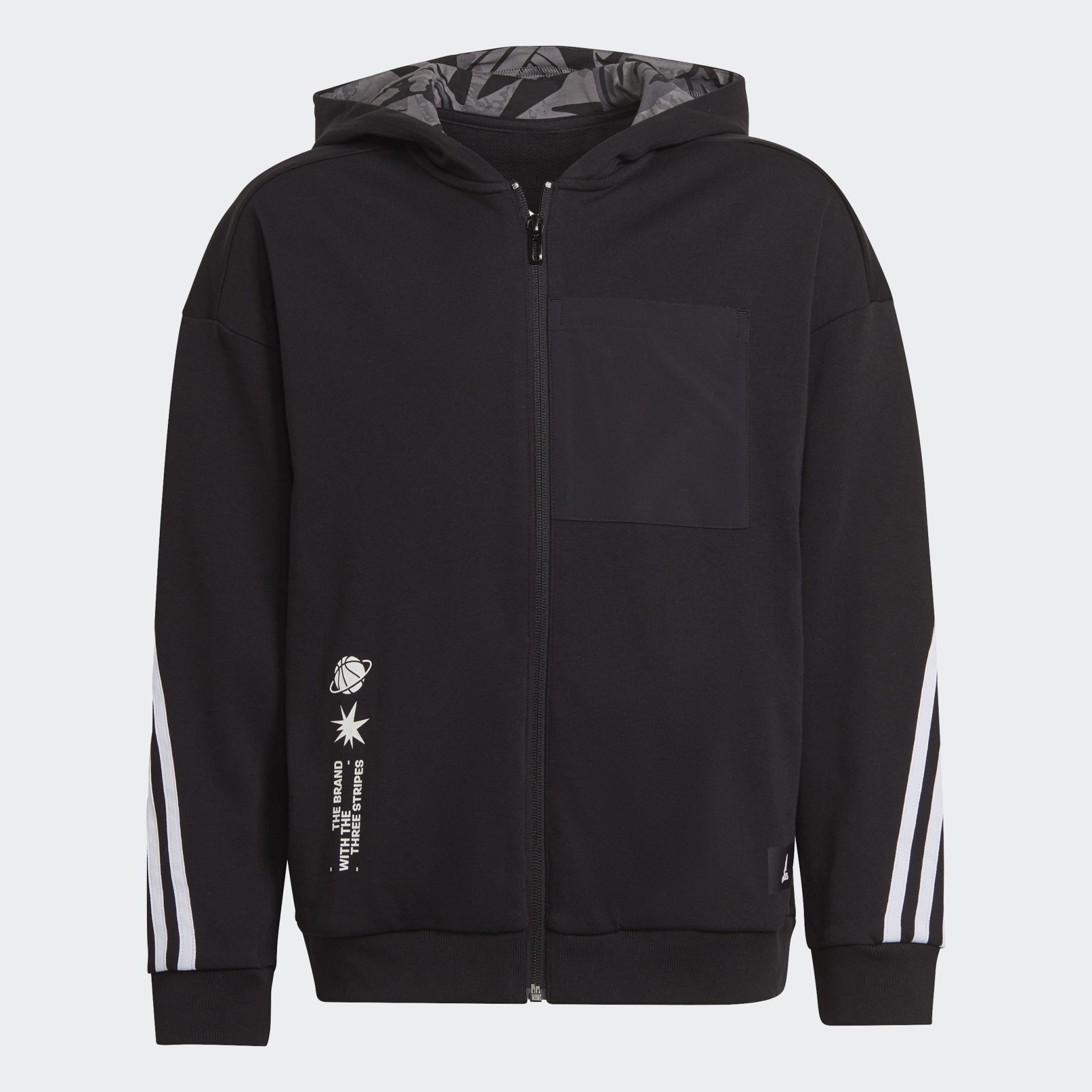 ARKD3 Relaxed Graphic Full-Zip Hoodie