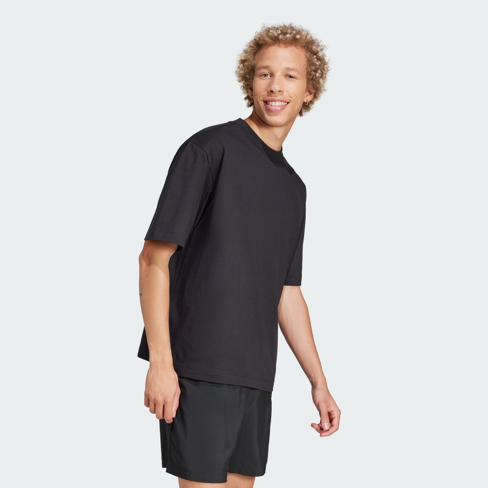 Tricou Essentials cu logo și 3 bare