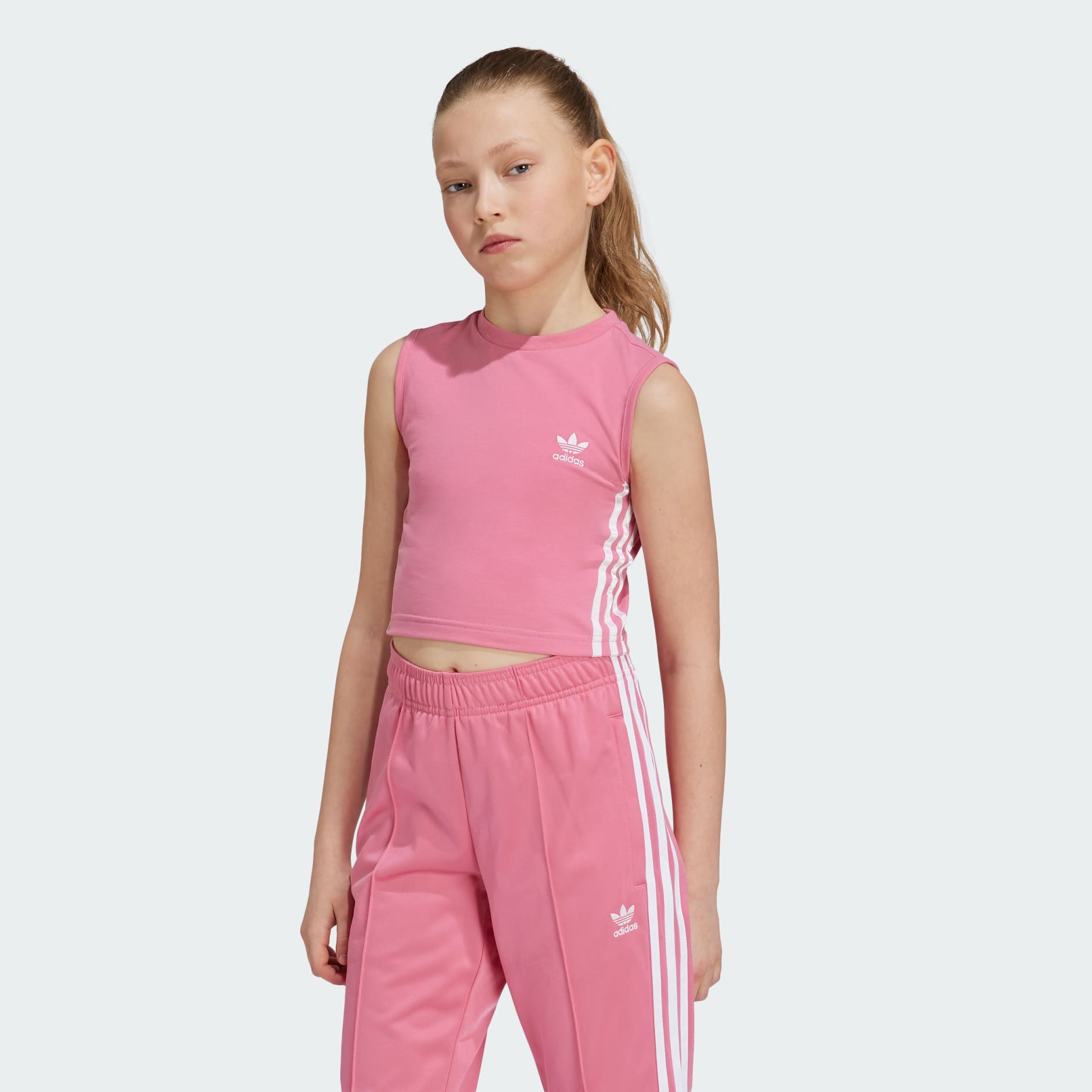 Adidas girls crop top best sale