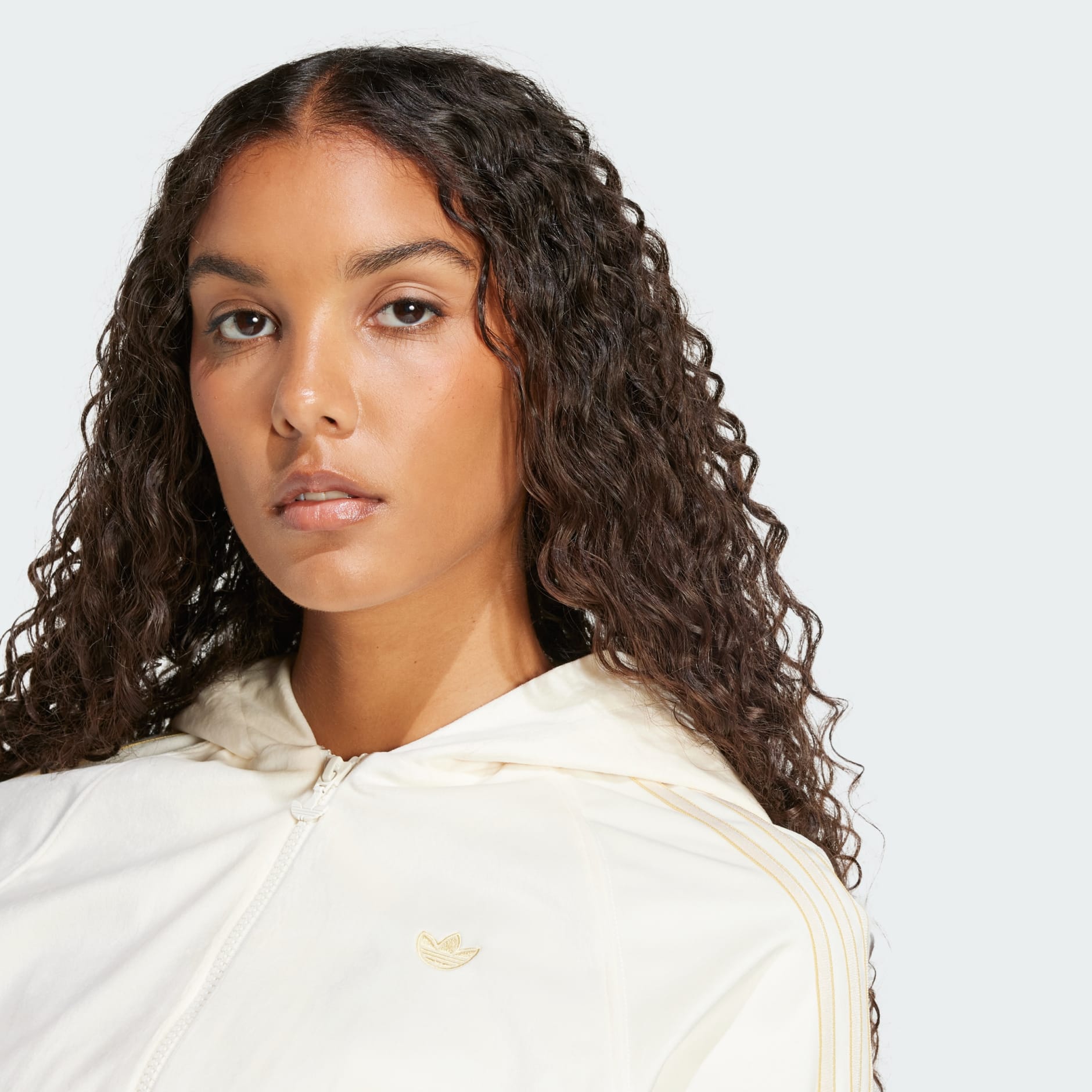 アウターその他 ADIDAS velor zip hoodie track top JI5670 adidas Velour Zip Hoodie Track Top - White | adidas Singapore