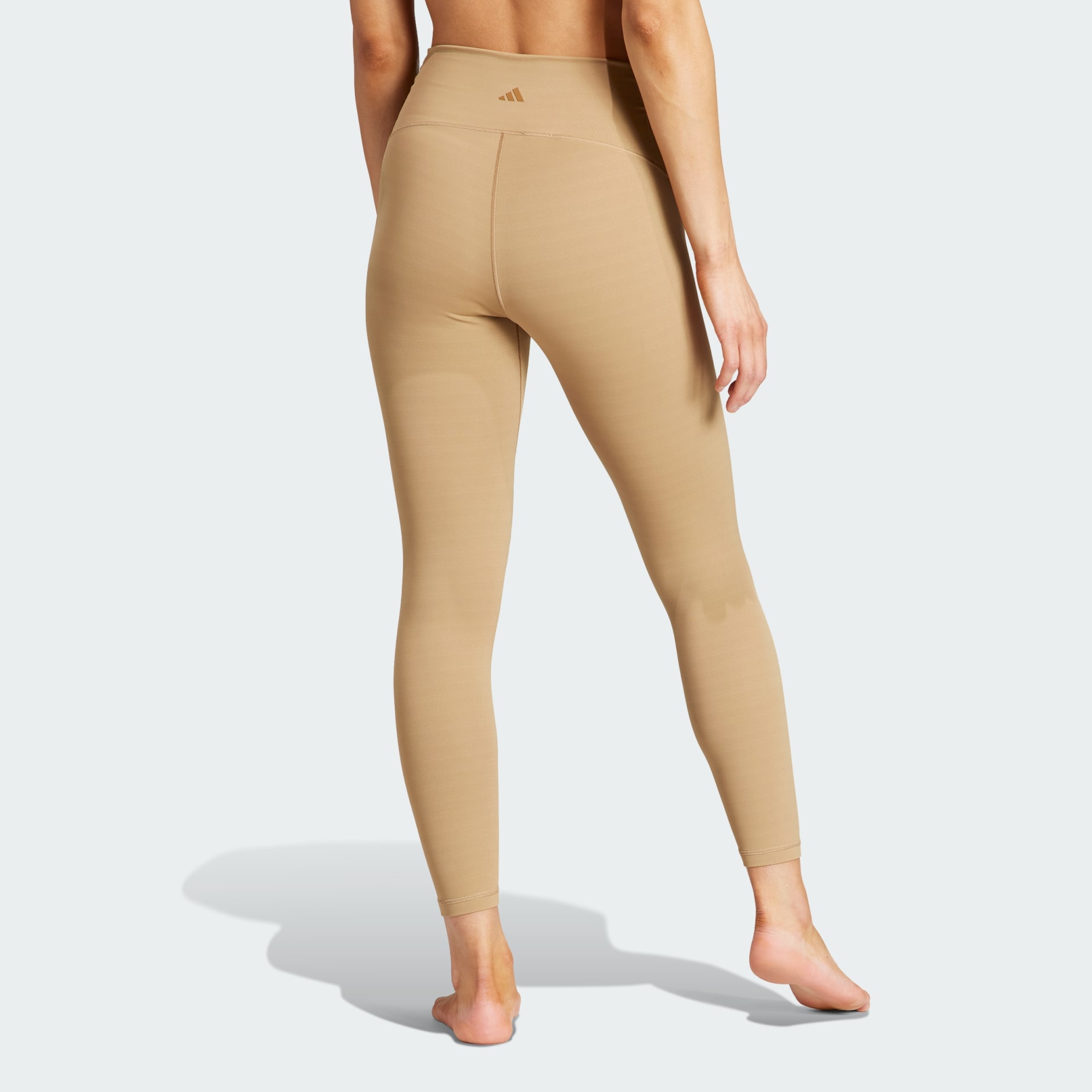 Women's Clothing - Yoga Studio Luxe Crossover Waistband 7/8 Leggings -  Brown