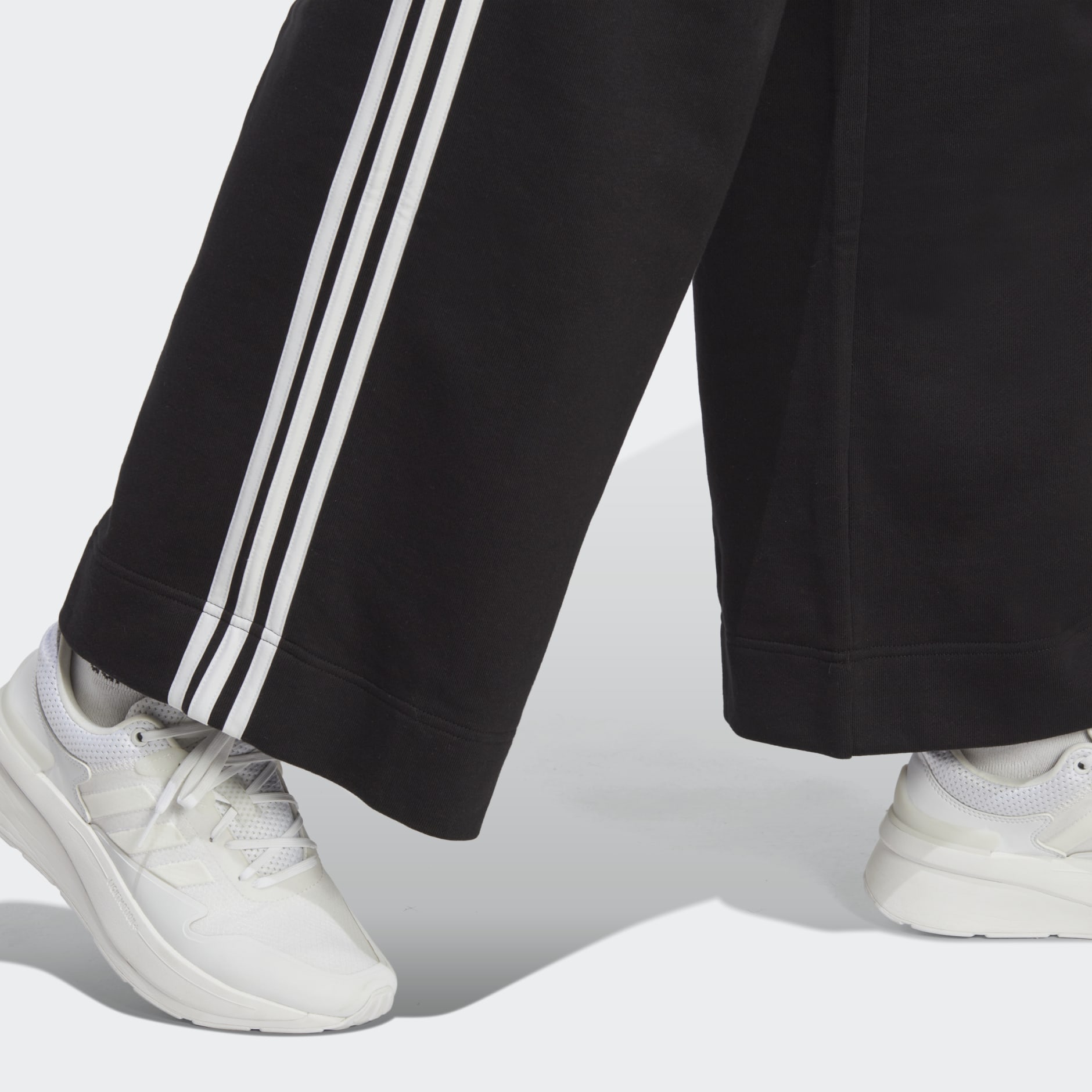 Essentials 3-Stripes French Terry Wide Pants