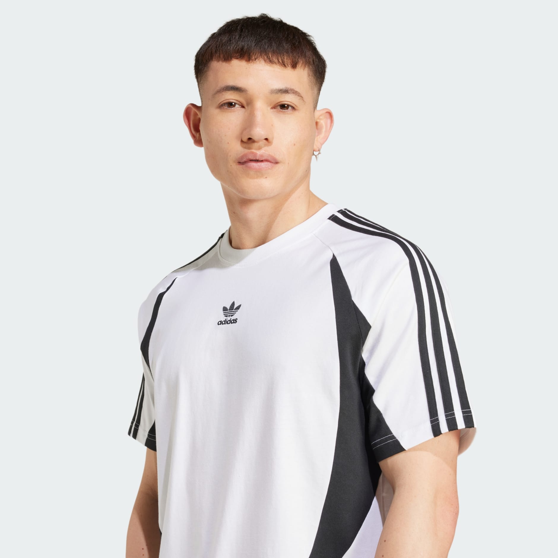 Tシャツ・カットソー adidas Tape waistband tee melange IS2318 adidas Tape Waistband T-Shirt - Grey | Free Delivery | adidas UK
