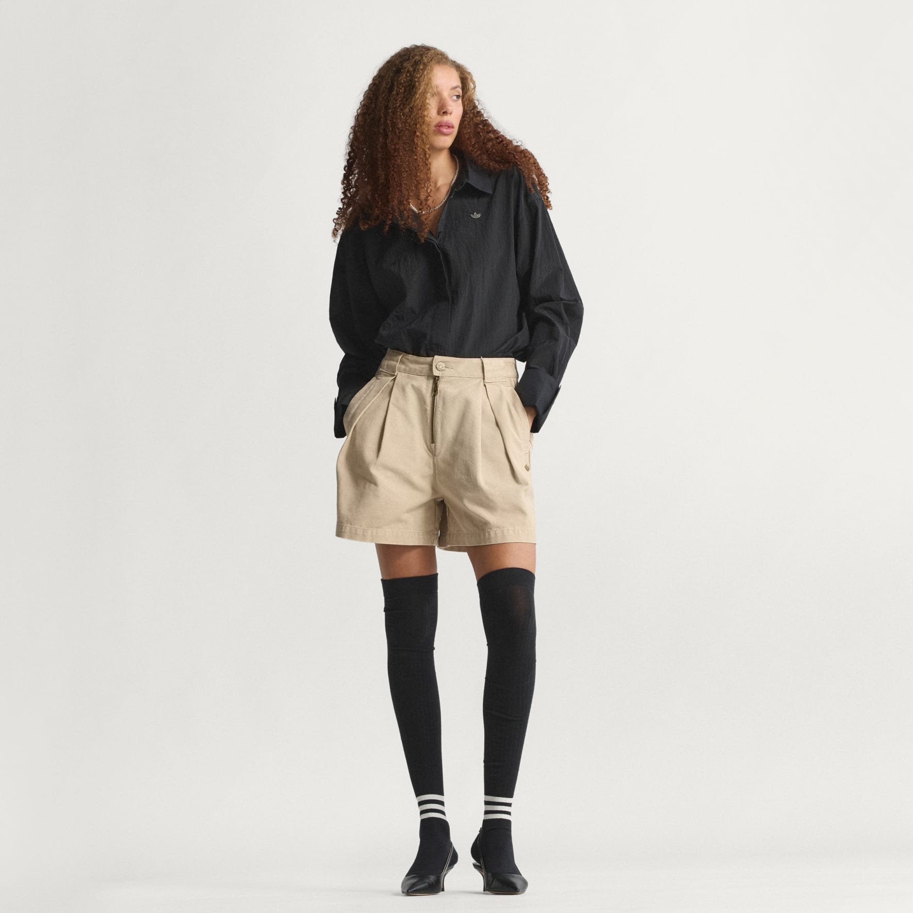 CANVAS LOOSE SHORTS