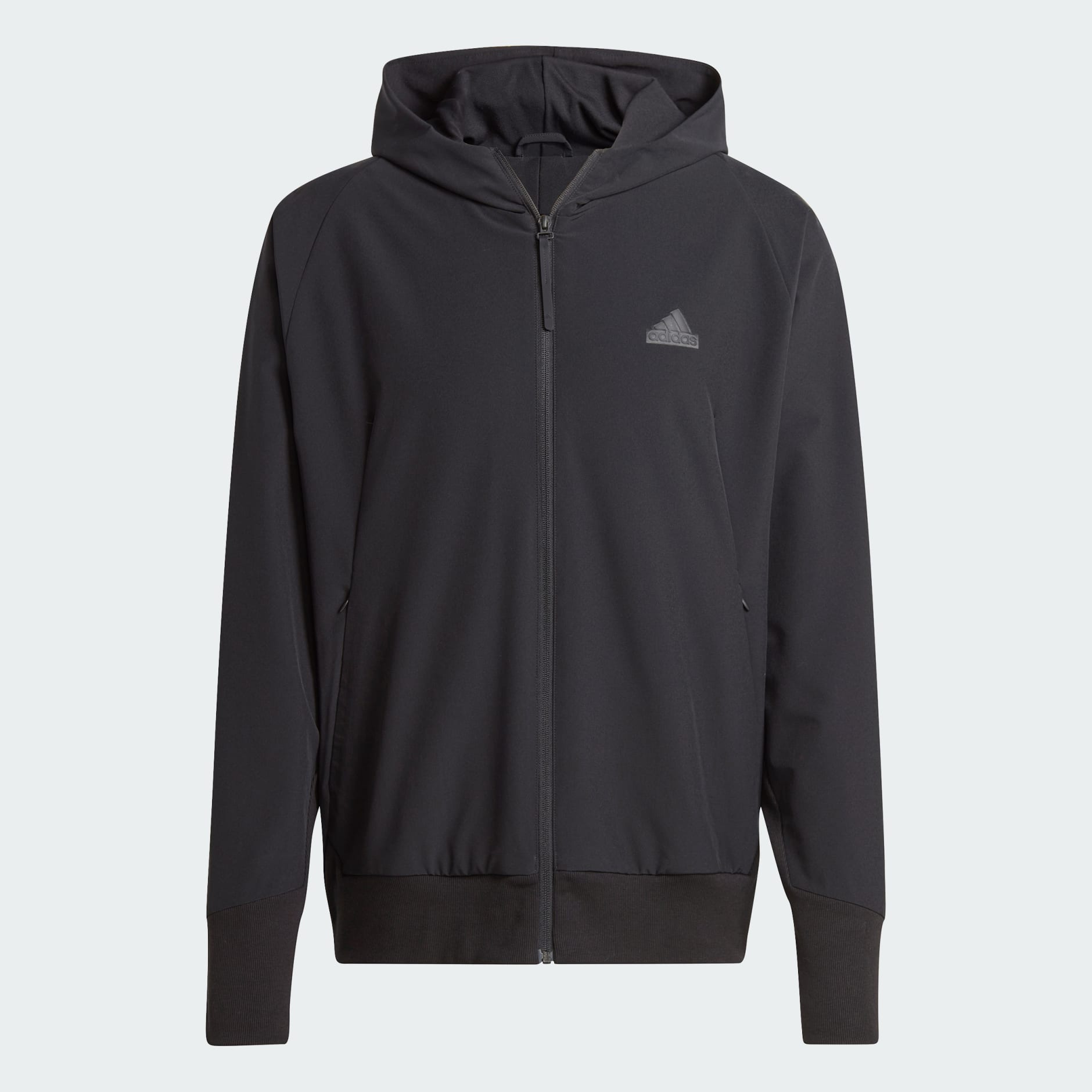 adidas Z.N.E. Woven Full-Zip Hooded Track Top - Black | adidas LK