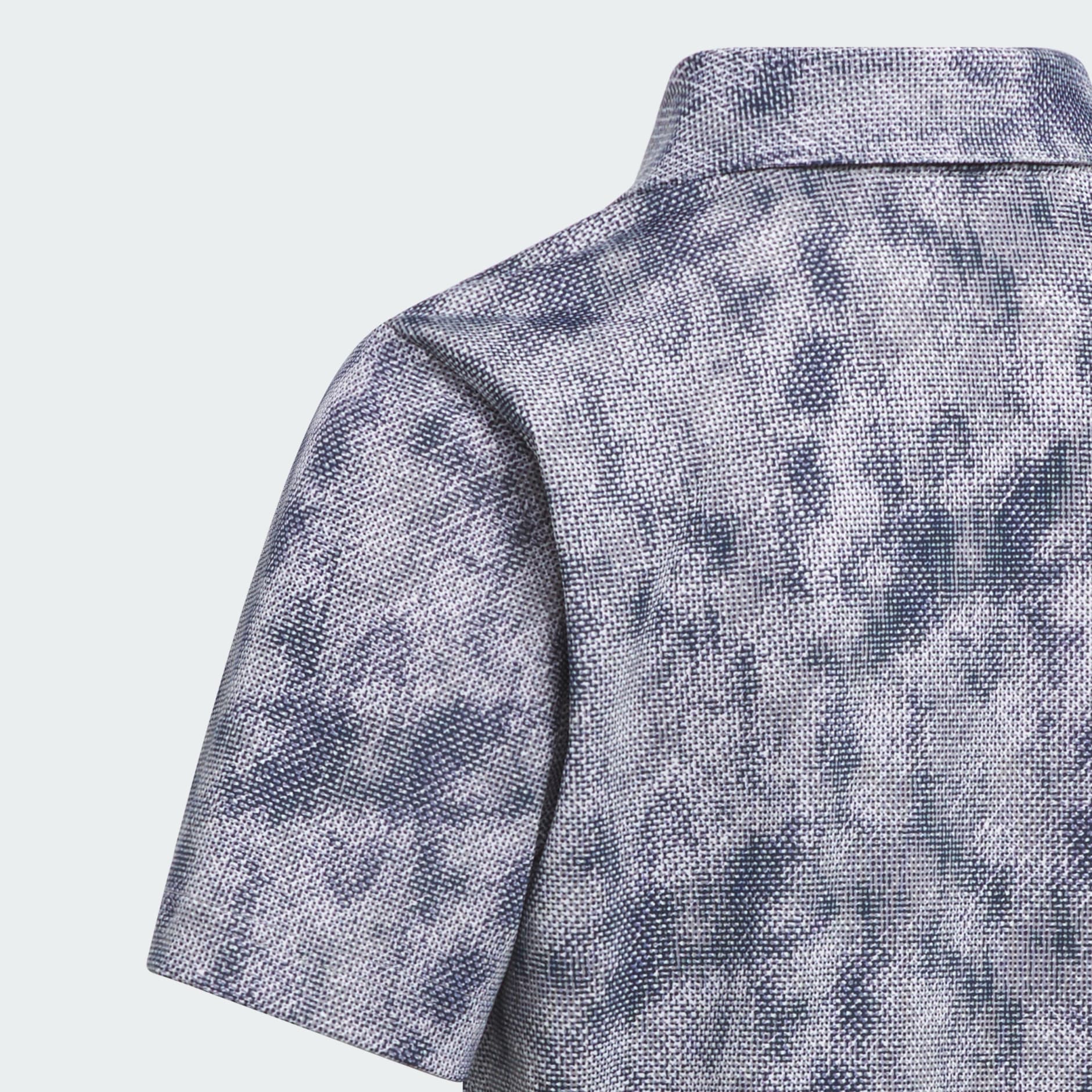 Performance Textured Print Polo Shirt Kids