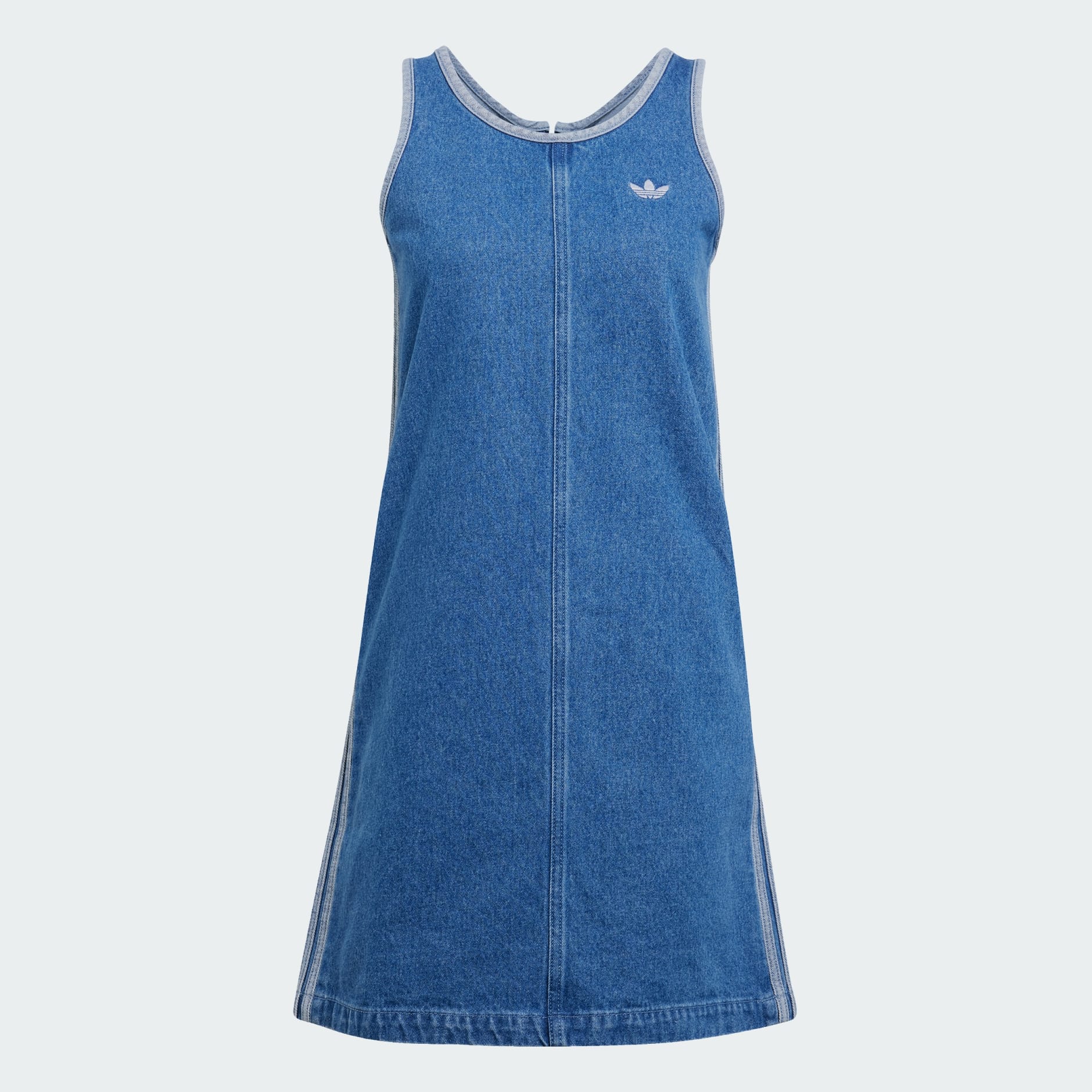 CLOTHING - Adicolor Denim 3-Stripes Tank Dress - Blue