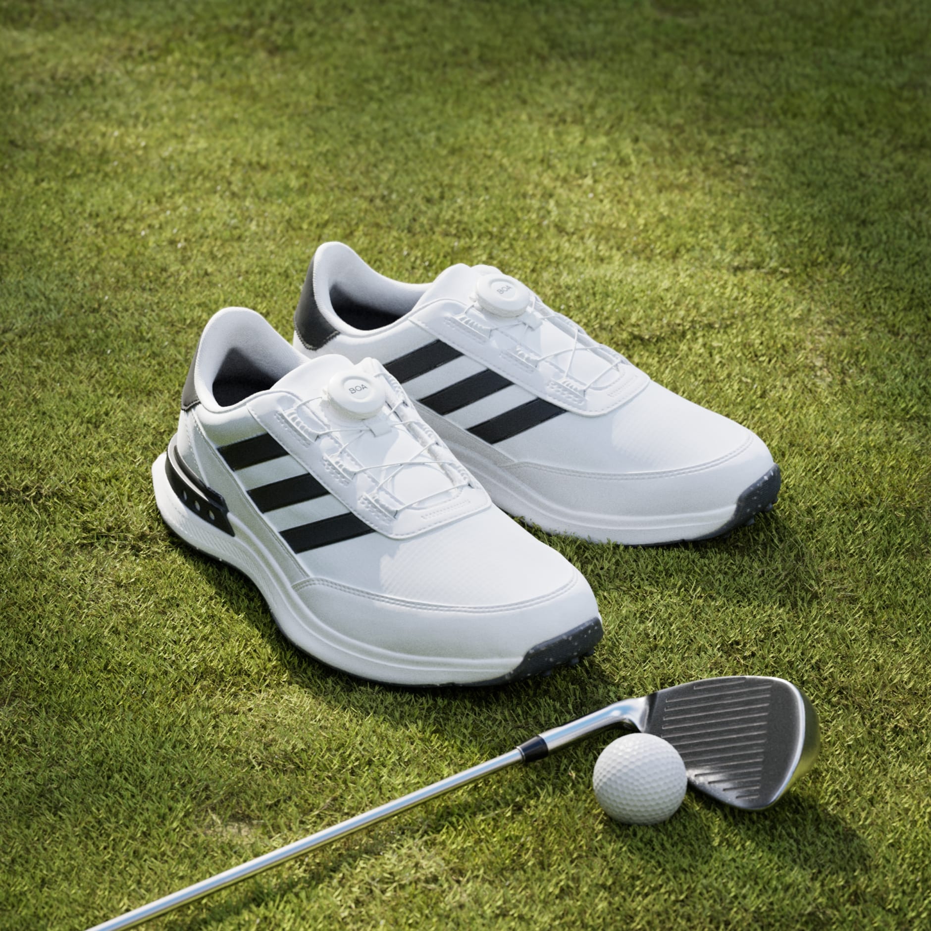 adidas S2G BOA 24 Wide Spikeless Golf Shoes - White | adidas LK