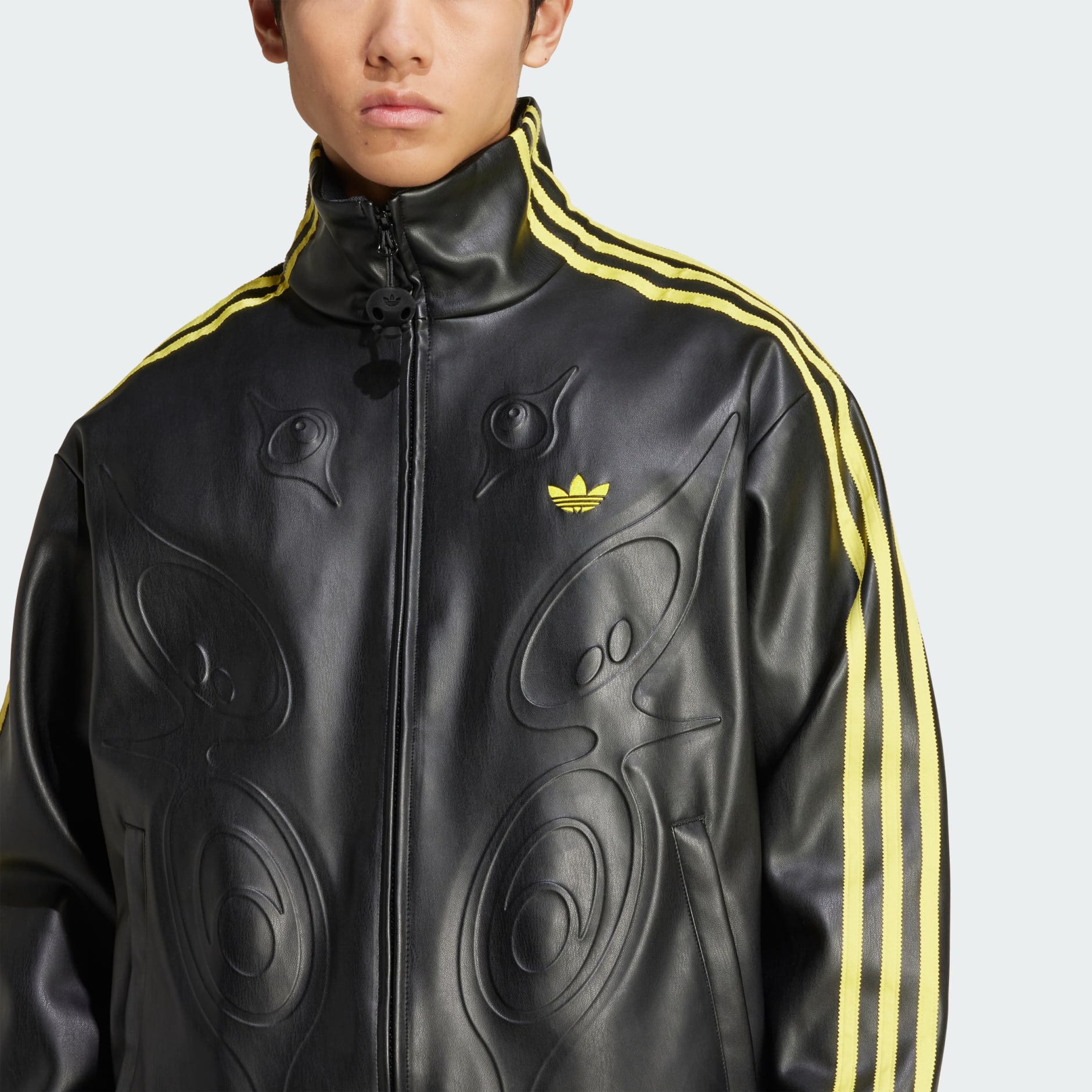 新品M Adidas × OFFGOD ジャケット ブラック KA2281 Offgod Pleather Jacket - Black | adidas Hong Kong