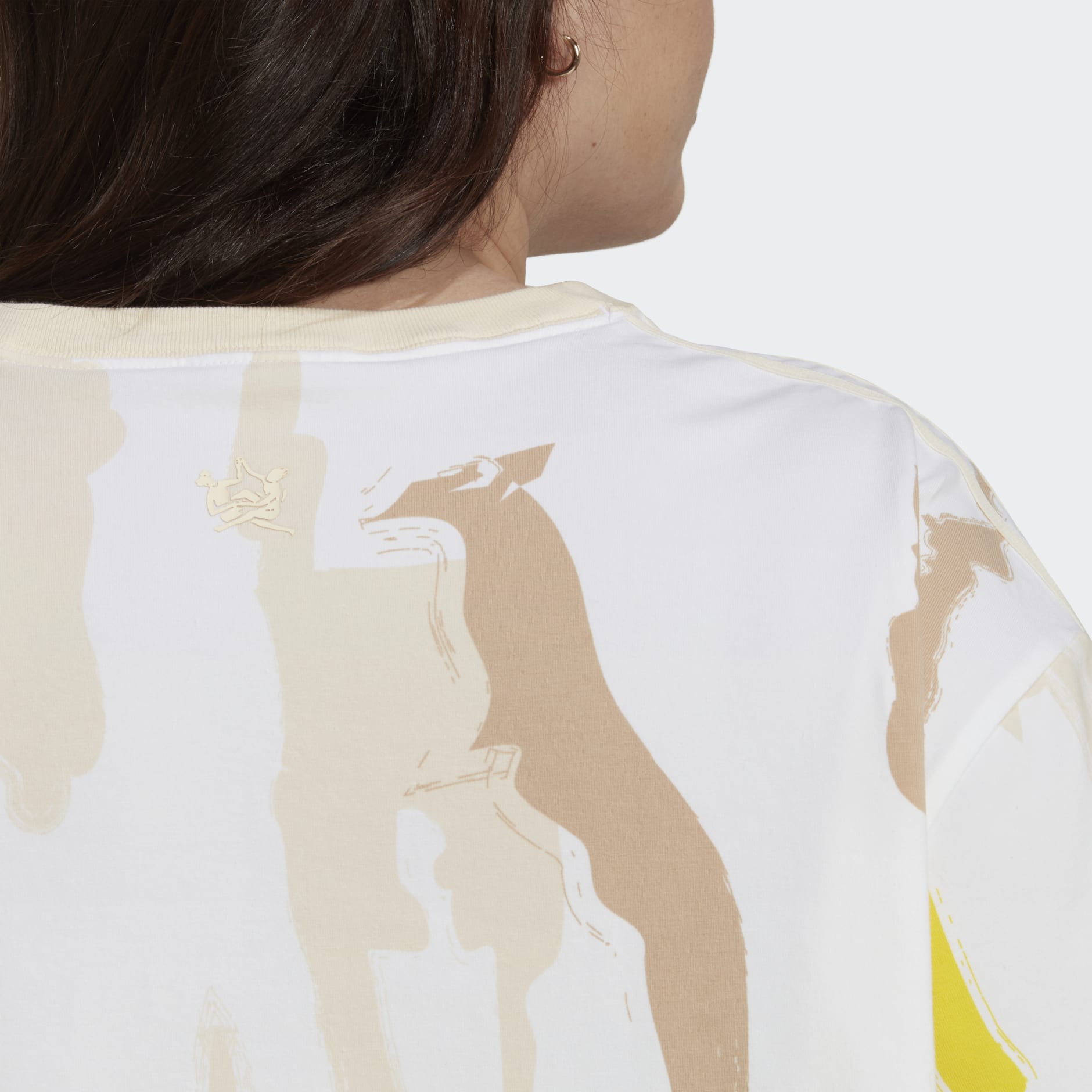 Thebe Magugu Allover Print Crop Tee (Plus Size)