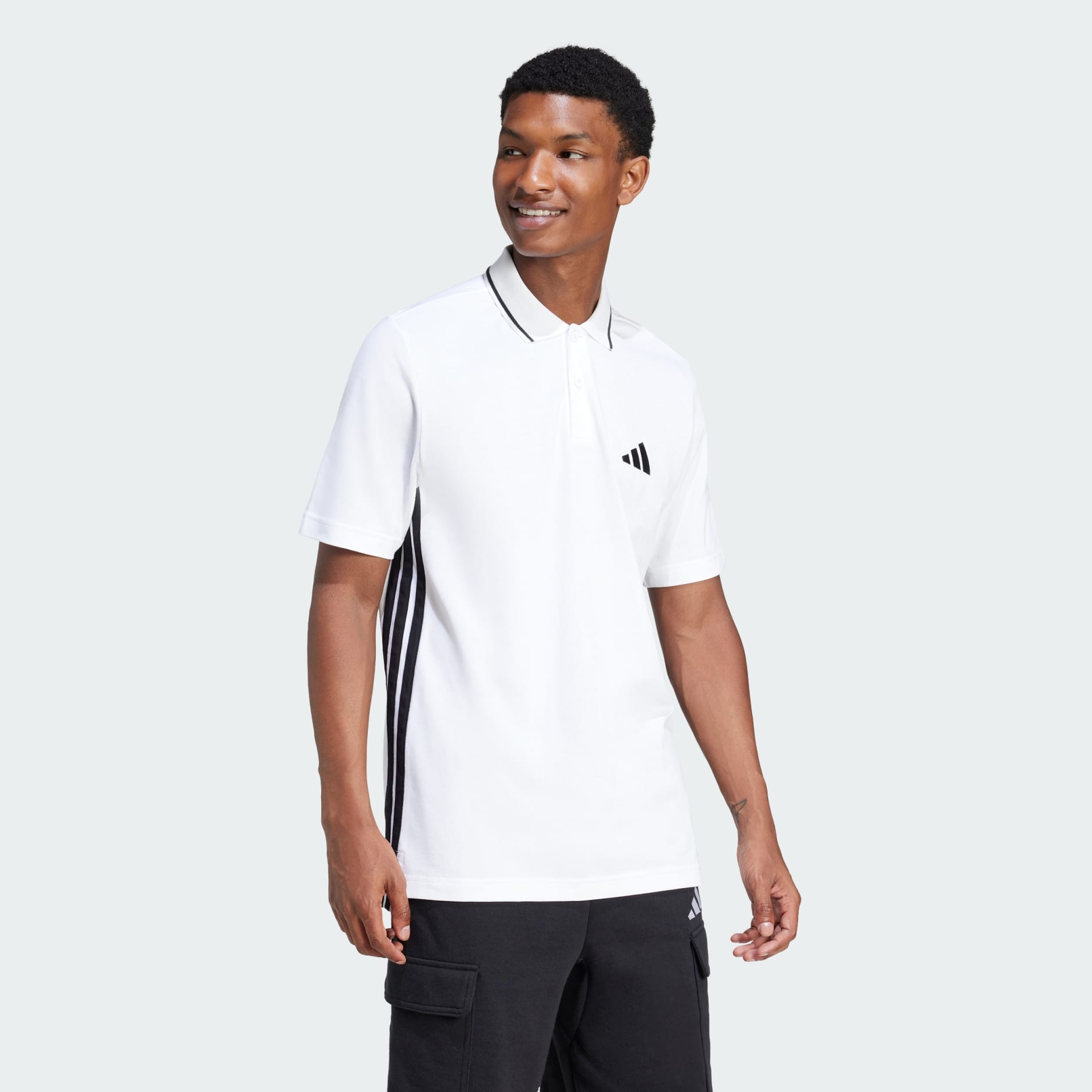 Essentials 3-Stripes Piqué Polo Shirt