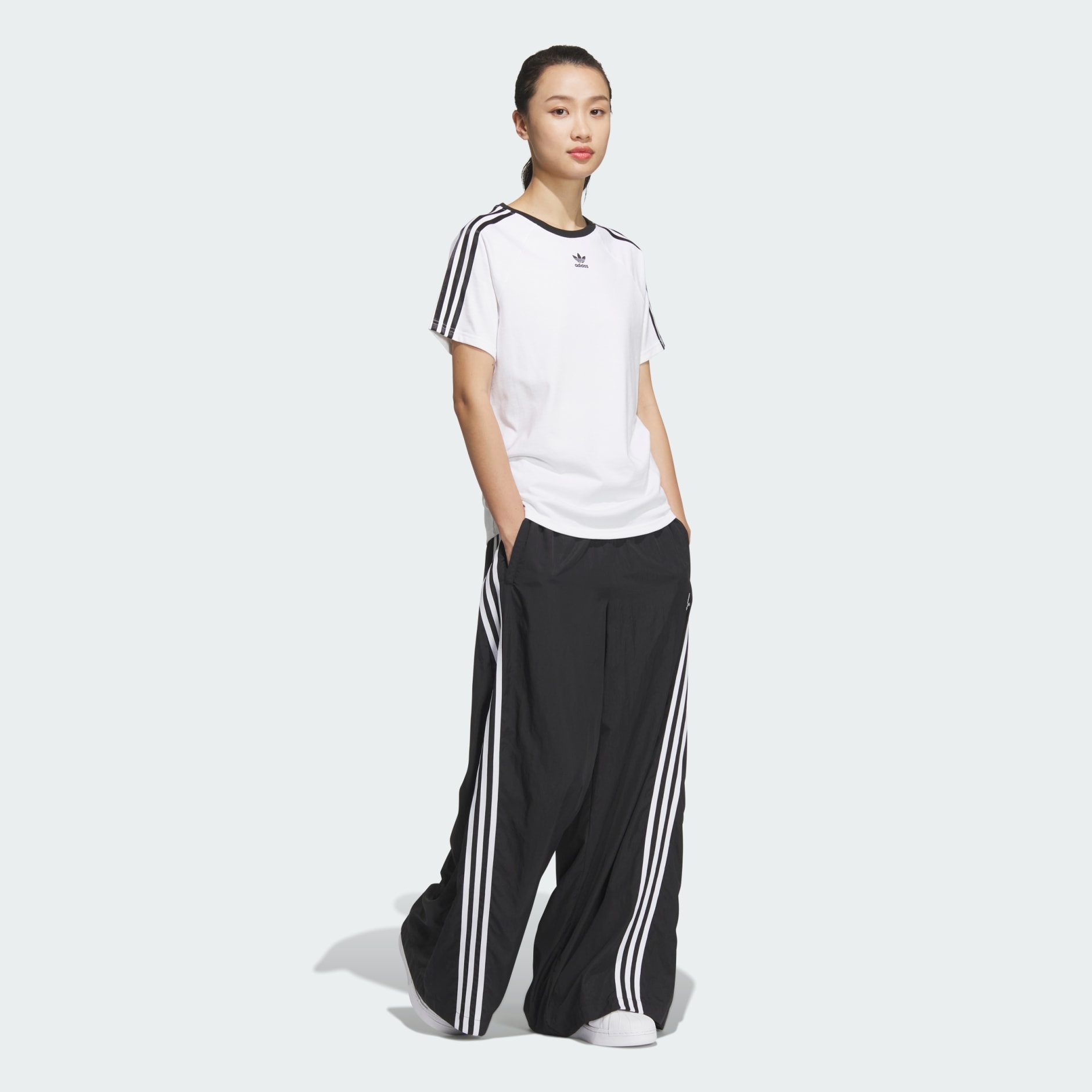 ★adidas★ 3S Cali Short Sleeve Tee White JC8704 3-Stripes Cali Short Sleeve Tee - White | adidas Hong Kong