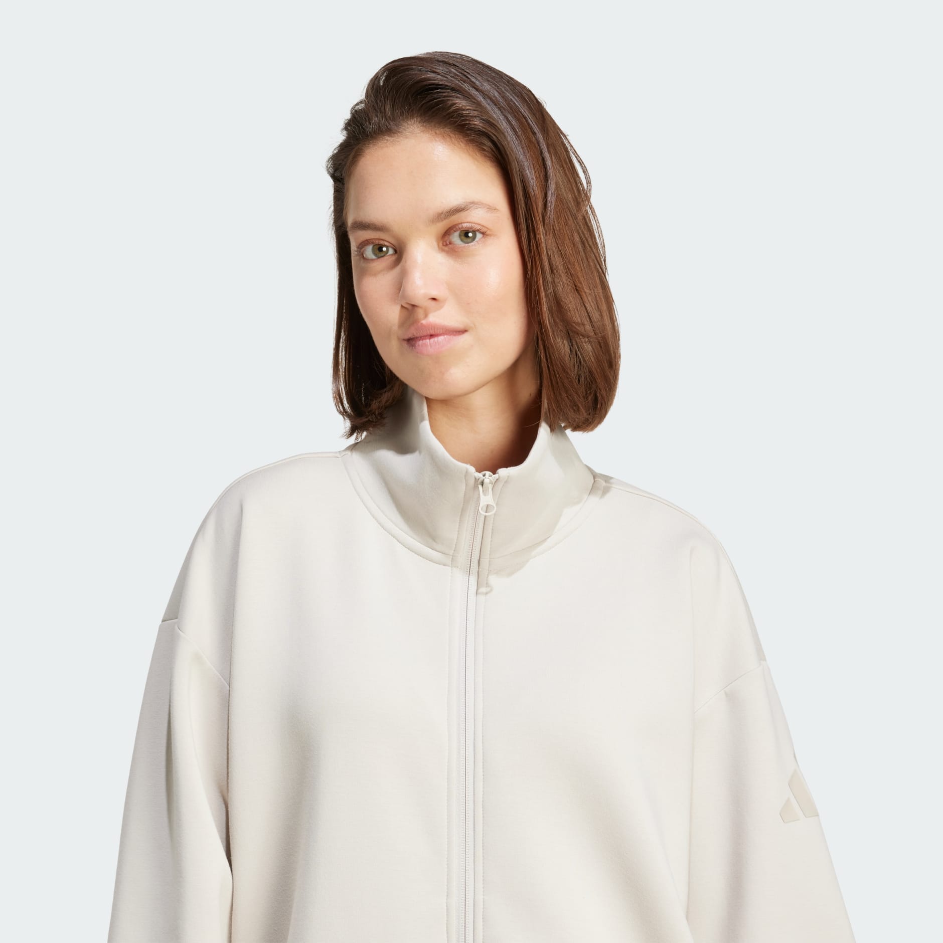 Majica &scaron;irokog kroja s patentnim zatvaračem cijelom duljinom Soft Lux