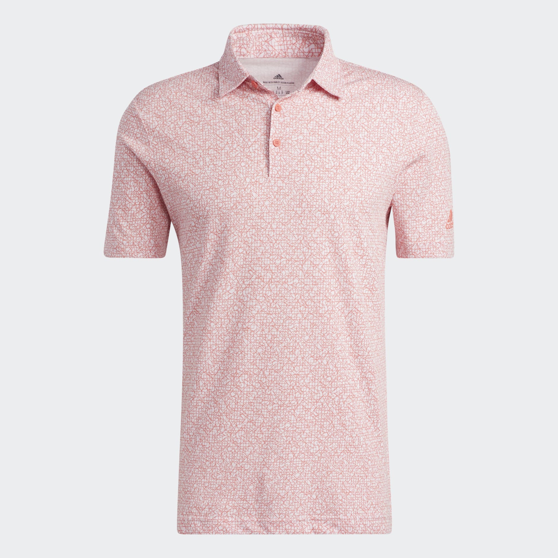 Abstract Print Polo Shirt
