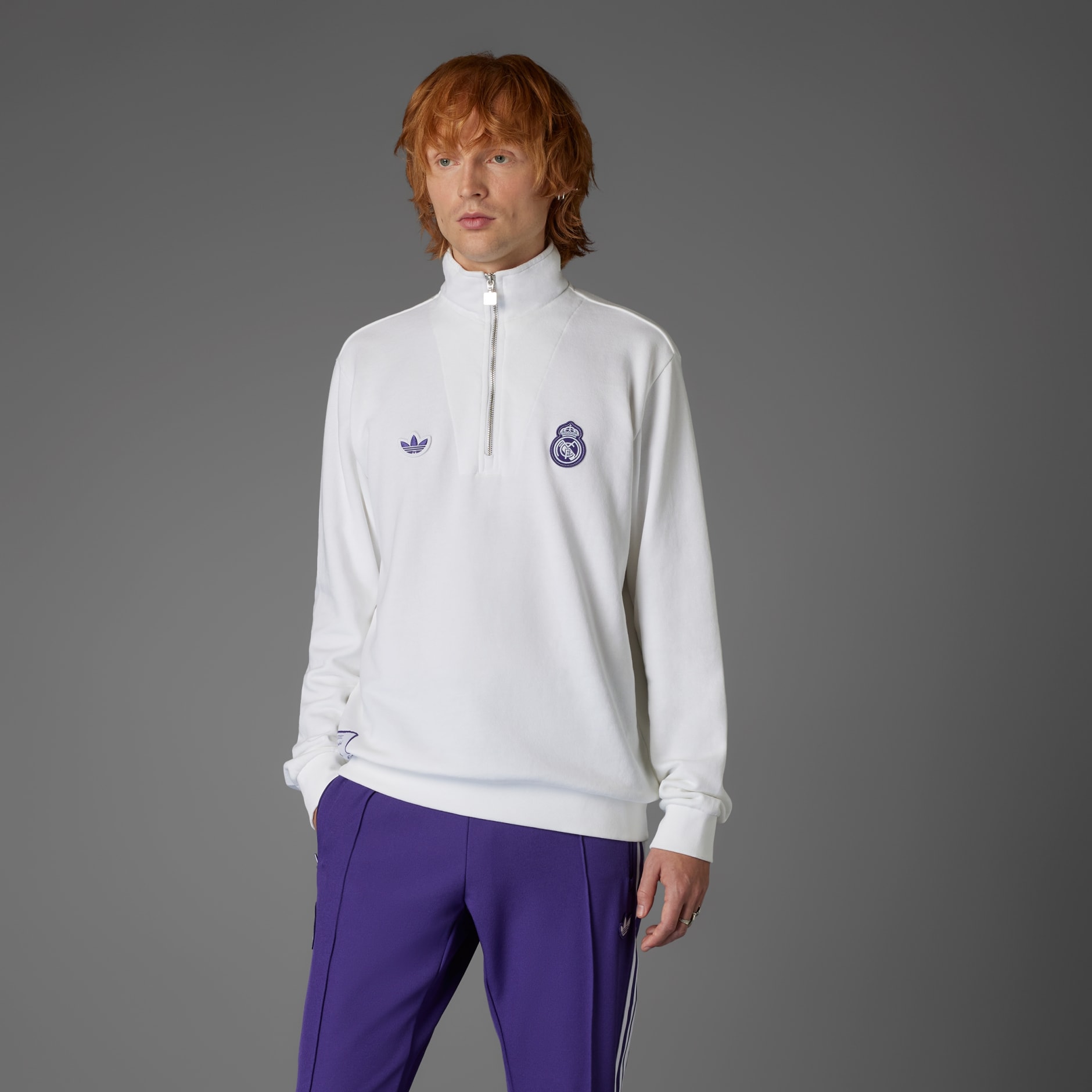 Gornji dio trenirke Real Madrid Terrace Icons Half-Zip