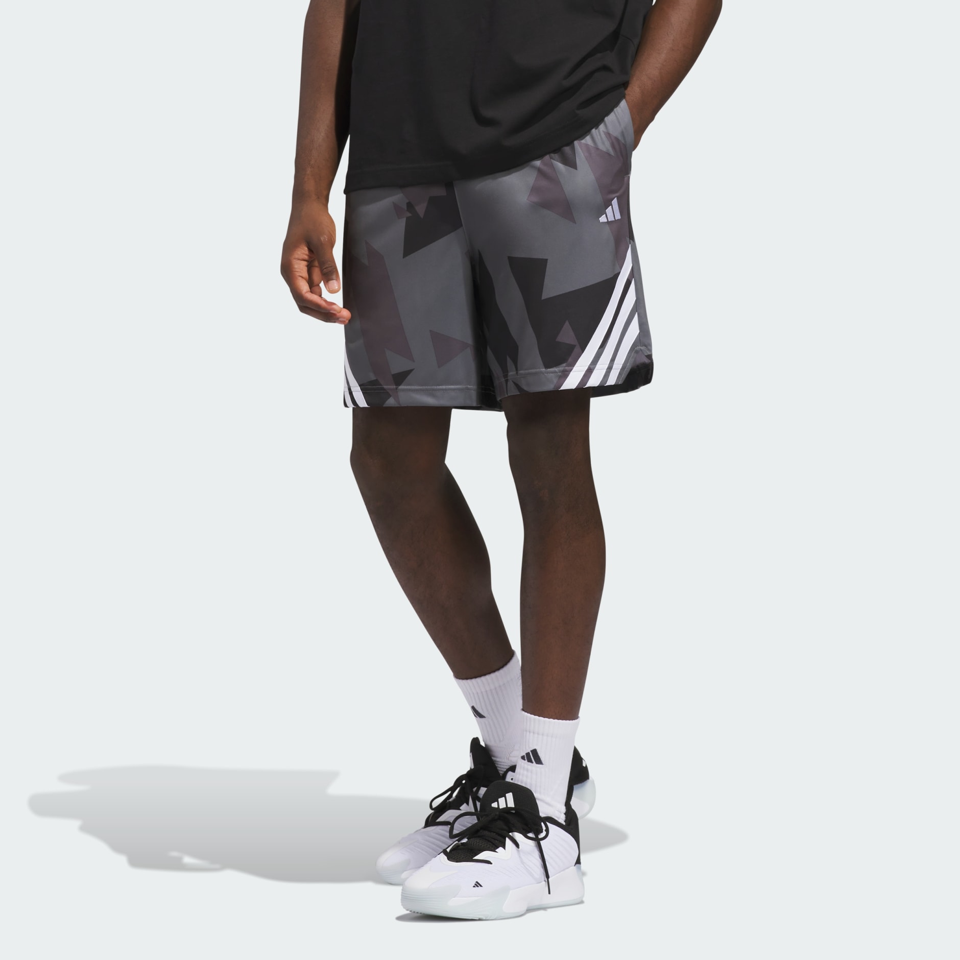 ADIDAS BASKETBALL 3-STRIPES AOP SHORT