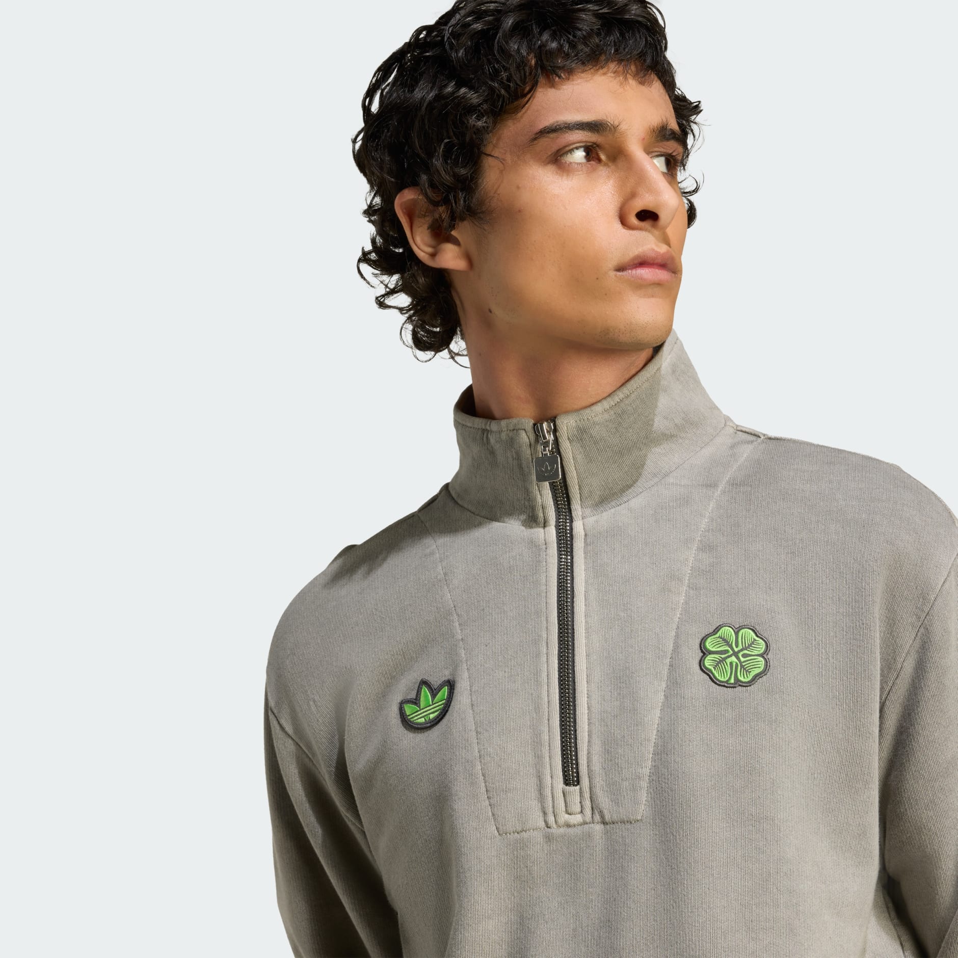 Majica s patentnim zatvaračem polovicom duljine Celtic FC Terrace Icons