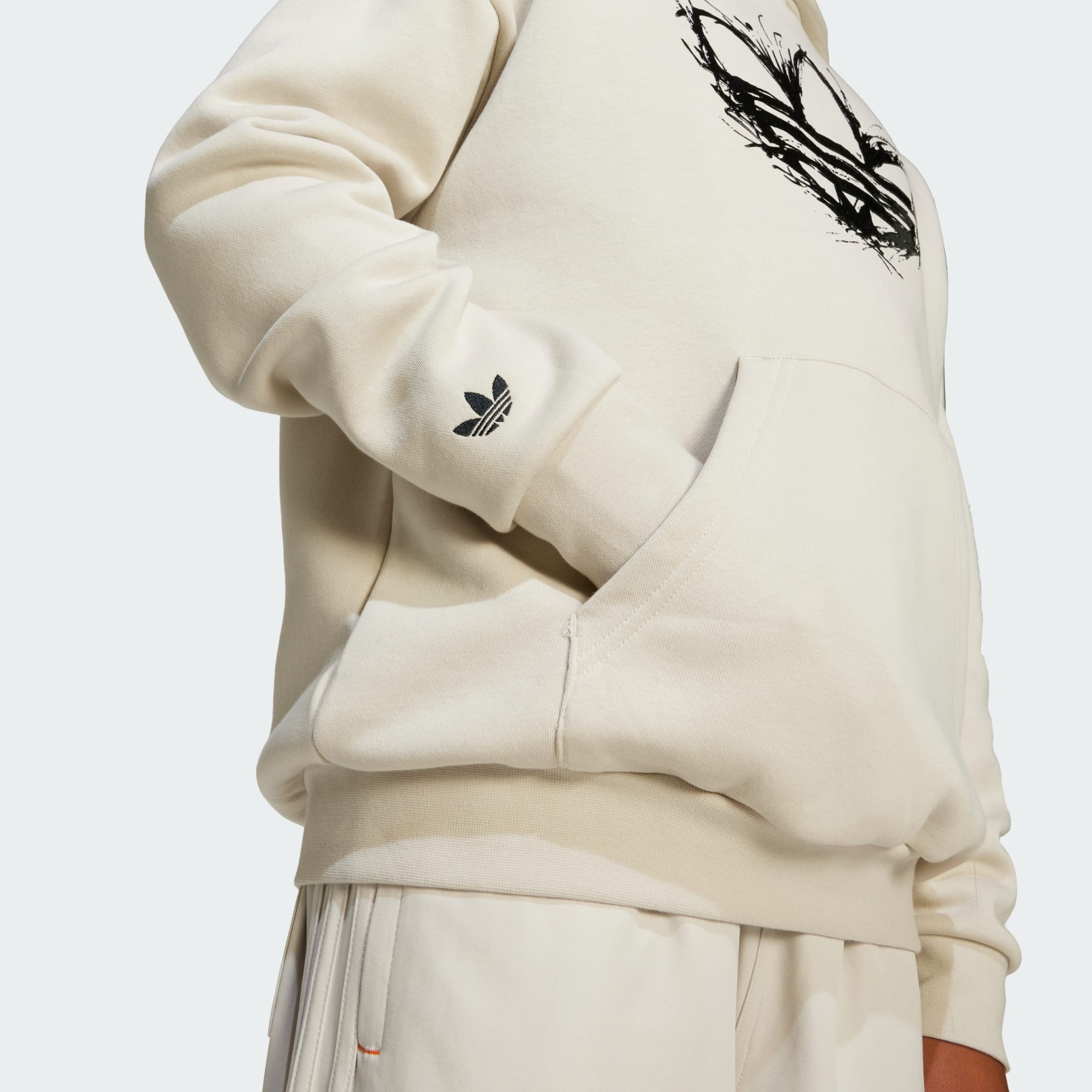 トップス BEEDEN KINT JQ LOOSE HOODIE Clothing - Loose Hoodie Kids - Beige | adidas South Africa