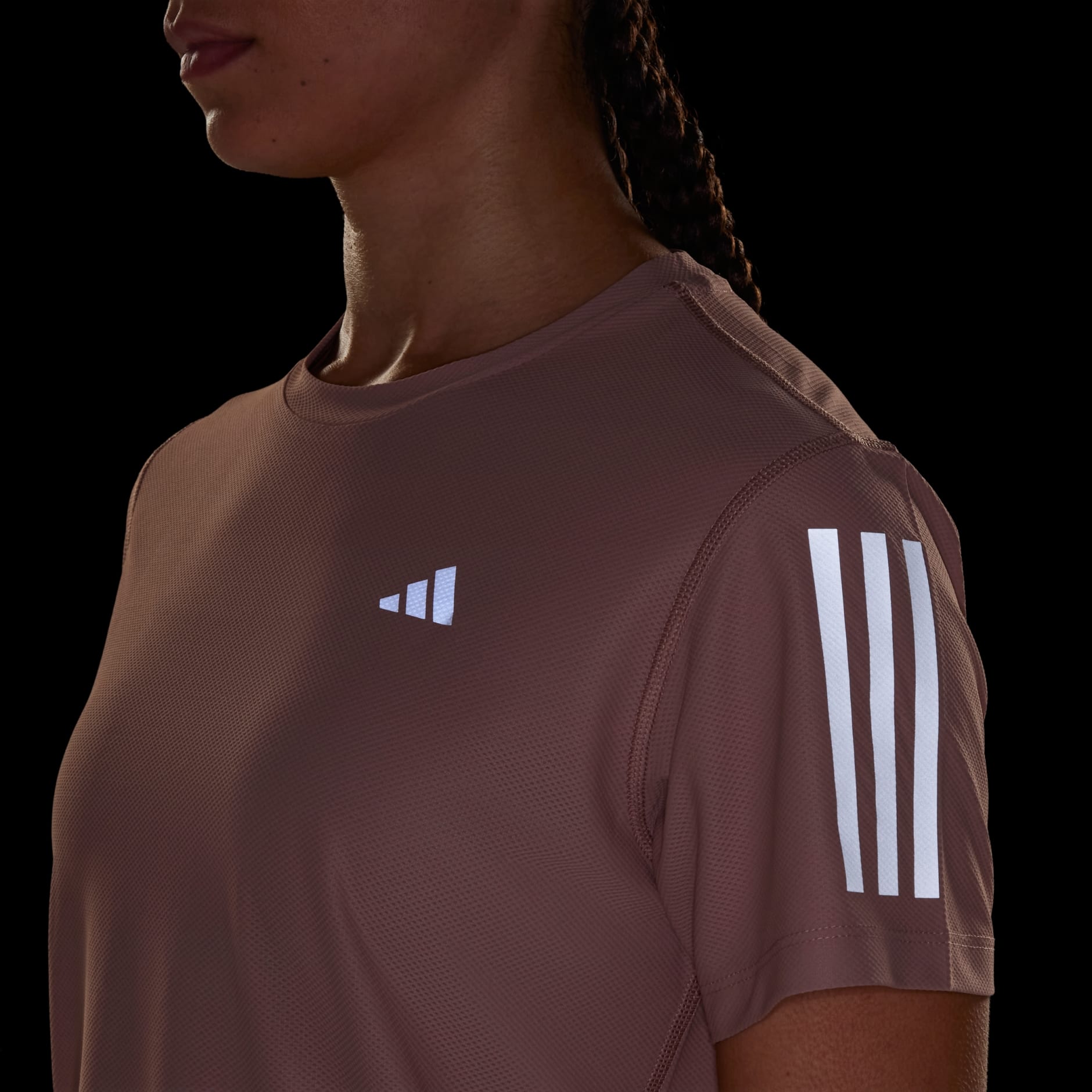 CLOTHING - Own The Run Tee - Pink | adidas Oman