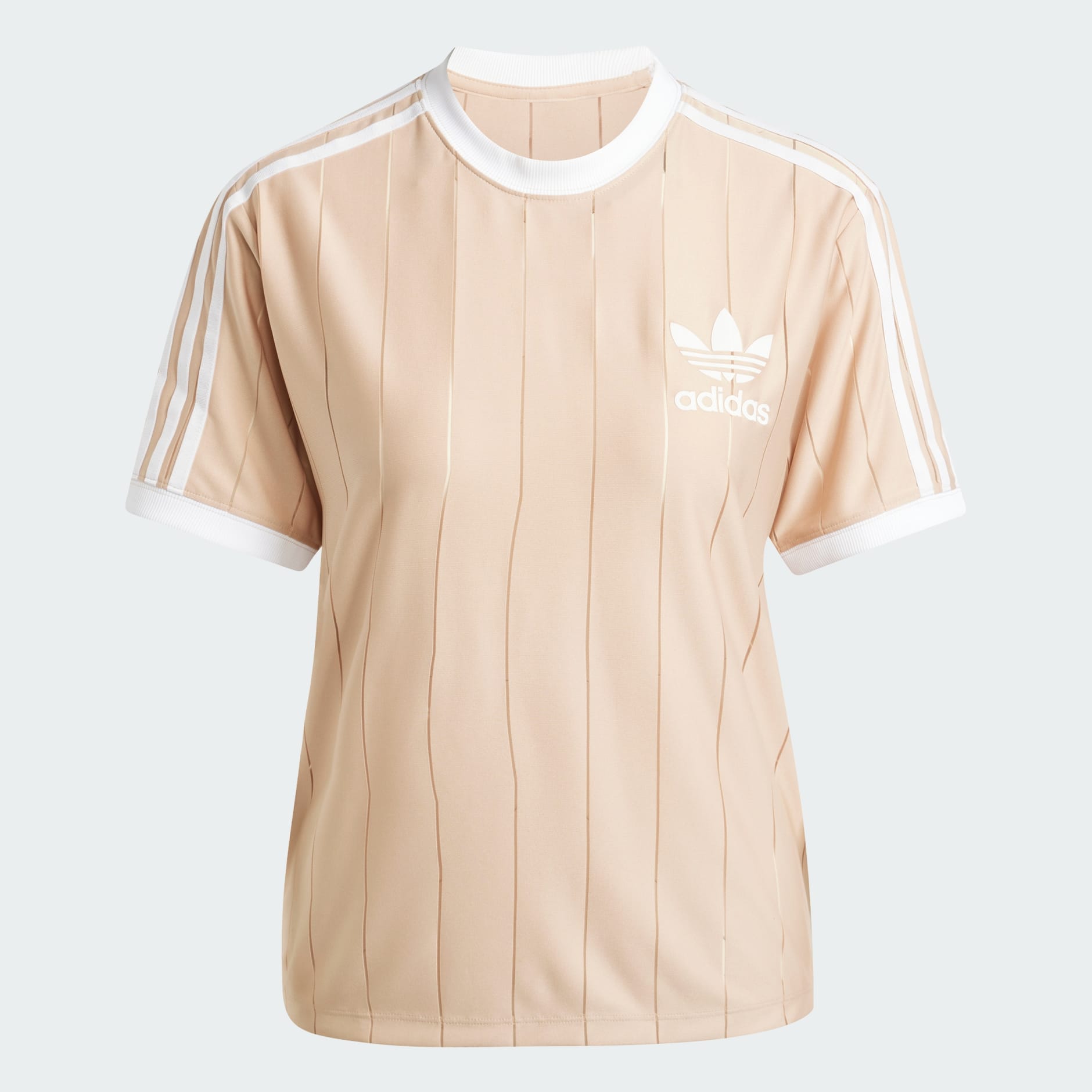 CLOTHING - Adicolor 3-Stripes Pinstripe Tee - Beige | adidas