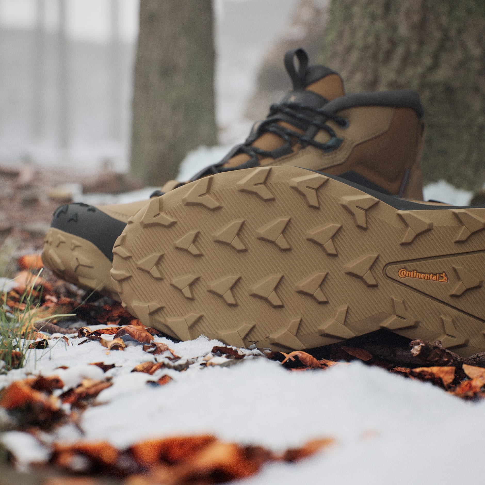 Ghete de iarnă din piele cu car&acirc;mb mediu Terrex Rain.Rdy Cold.Rdy