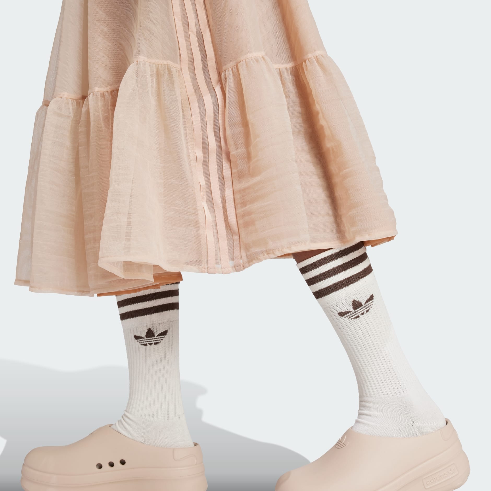 Waistband Tulle Maxi Skirt