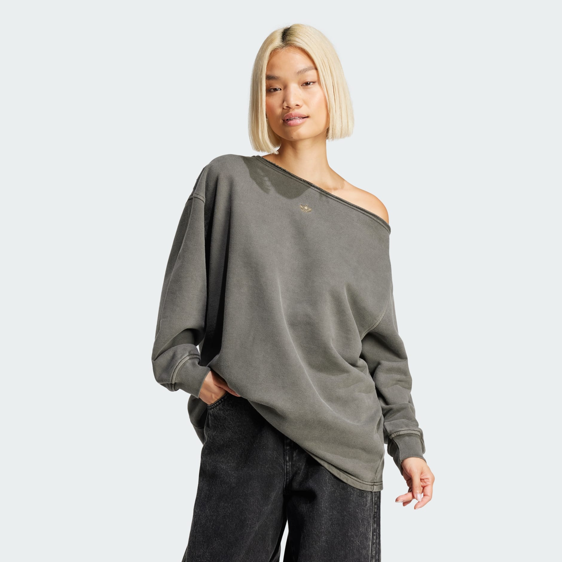 off shoulder sweat 通常価格 ¥11,900 Double zip off shoulder sweat | Judin