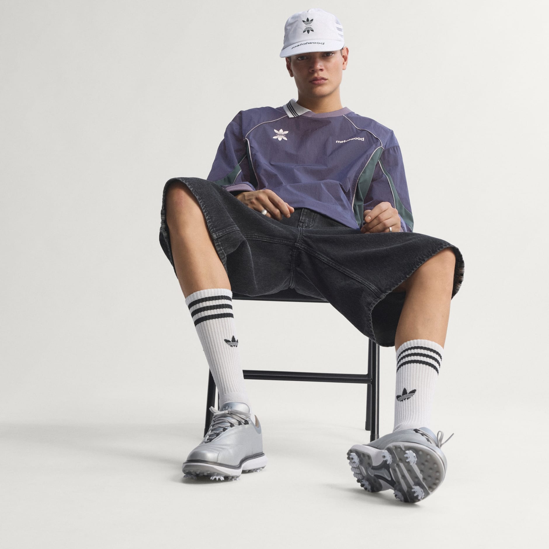 Bluză sport Originals X Metalwood cu guler rotund