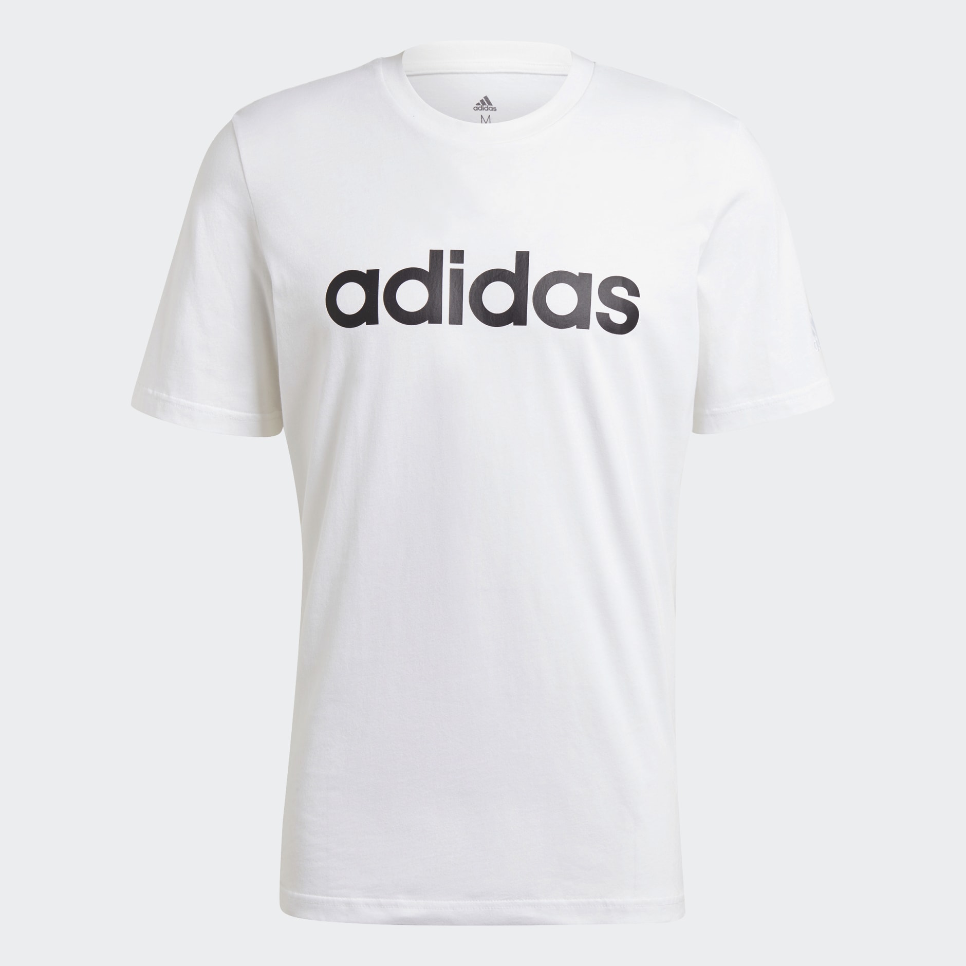 Korting Score wakker worden Men's Clothing - Essentials Embroidered Linear Logo Tee - White | adidas  Oman