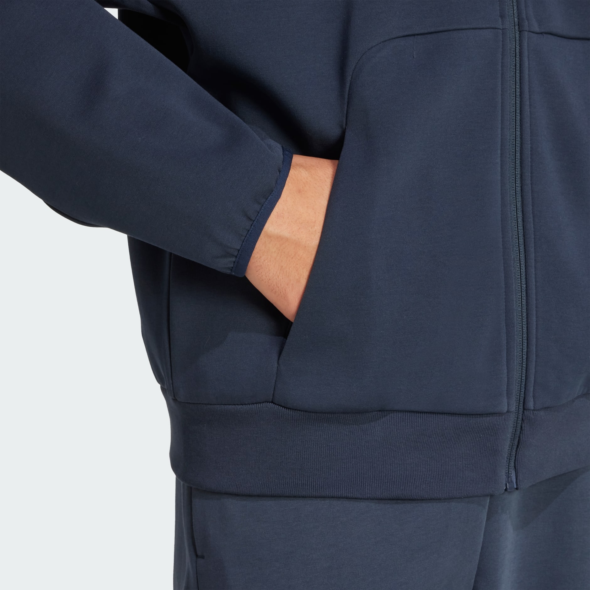 Hanorac cu fermoar lung și logo mic Future Icons