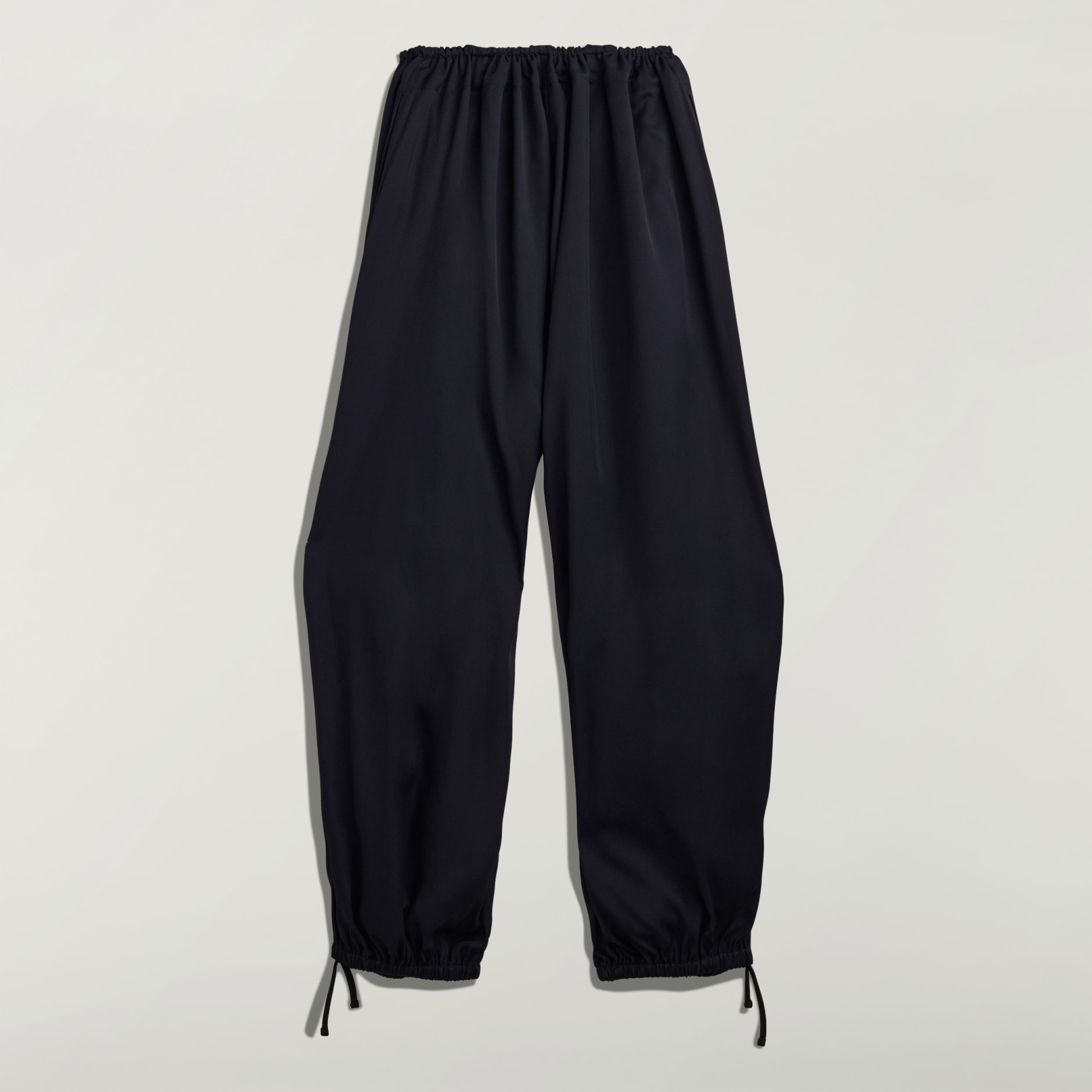 Pantaloni largi Y-3 din twill, cu țesătură diagonală