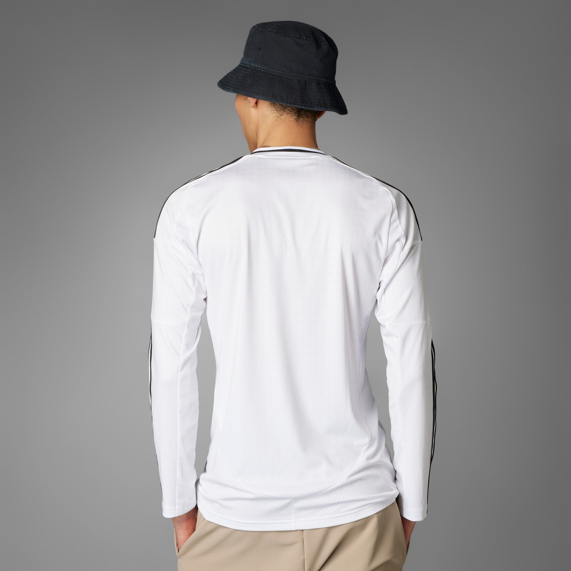 Clothing - Real Madrid 24/25 Long Sleeve Home Jersey - White