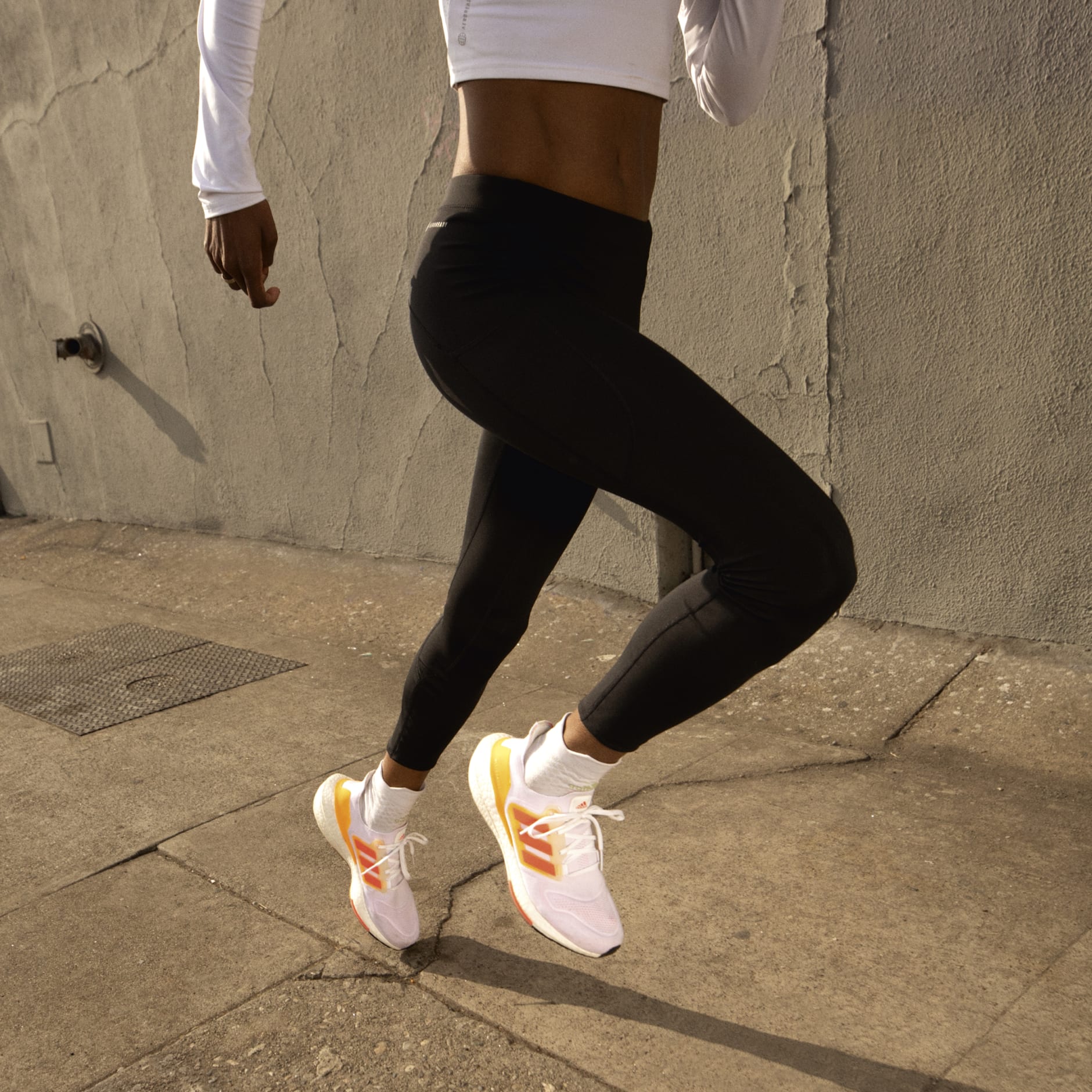 Clothing - FastImpact Running 7/8 Leggings - Black | adidas South Africa