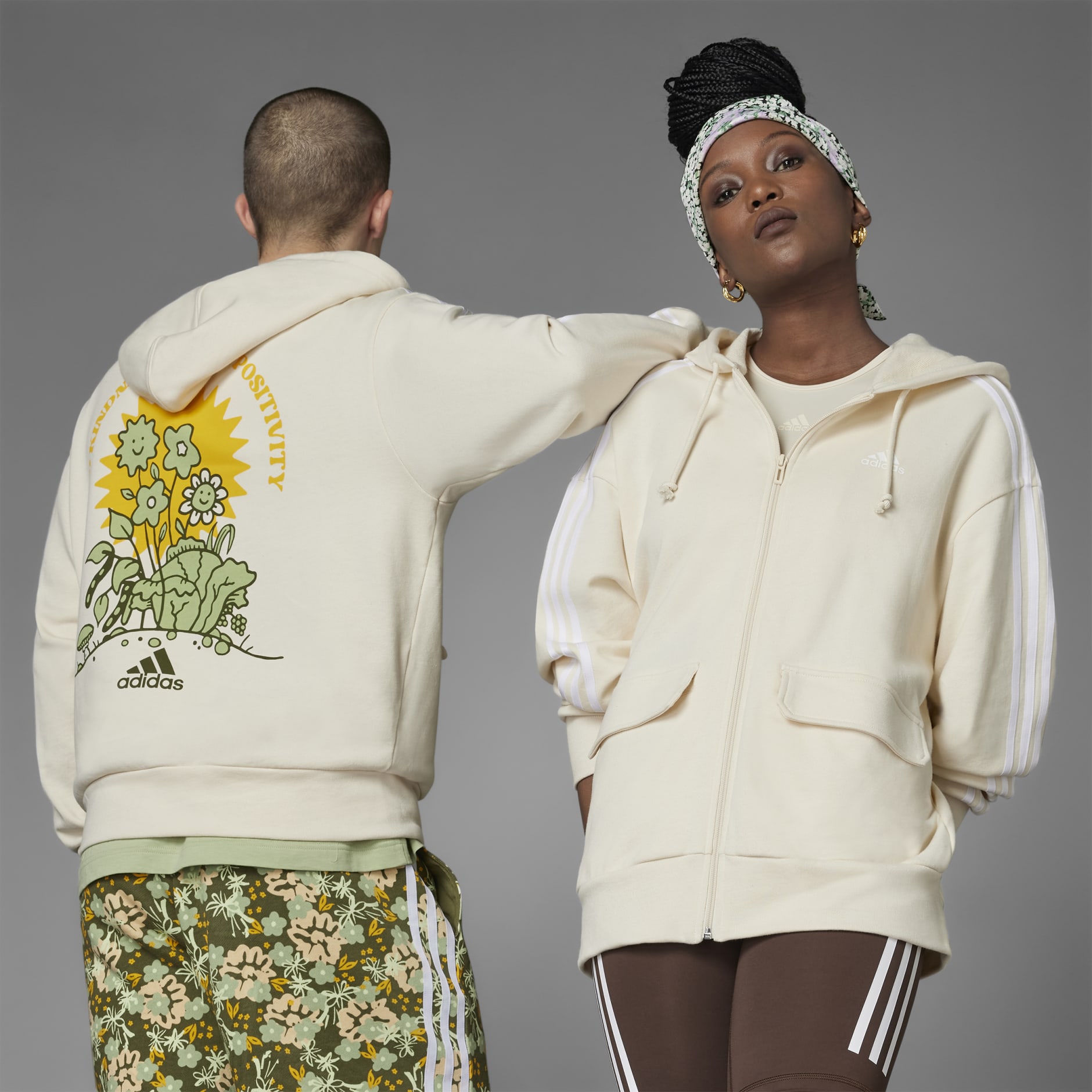 Grow Positivity Full-Zip Hoodie (Gender Neutral)