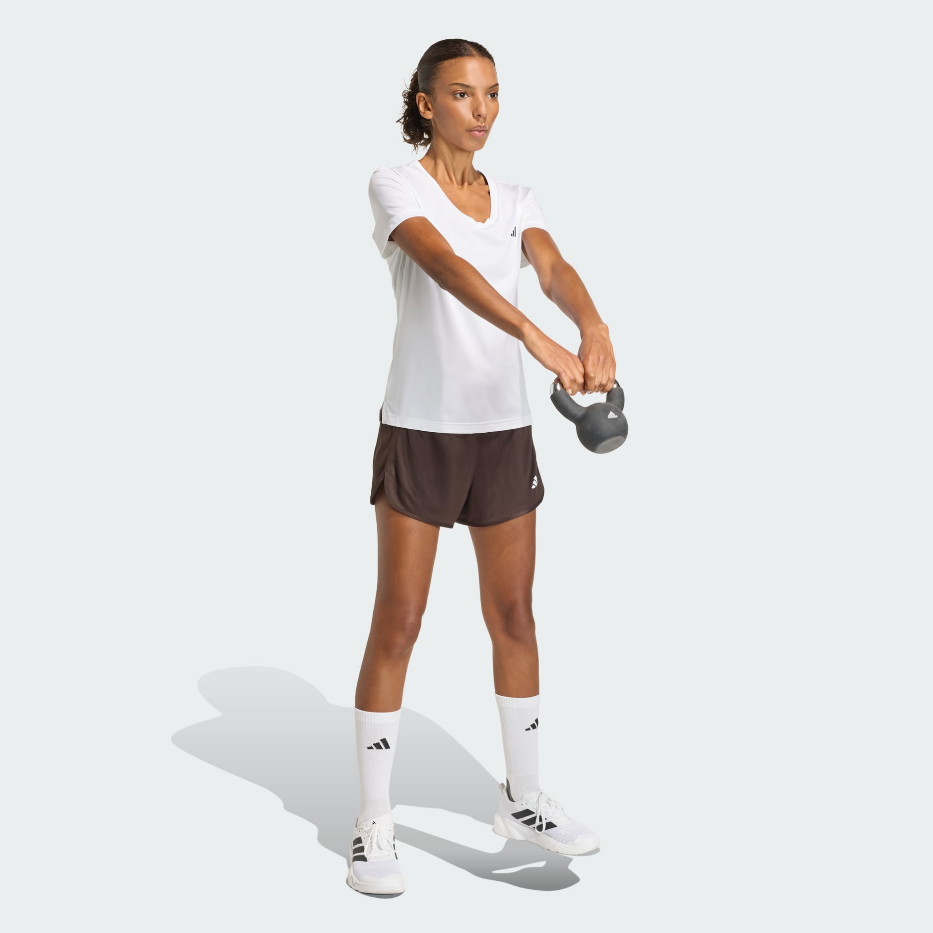 Pantaloni scurți tricotați, cu talie &icirc;naltă, Pacer Essentials