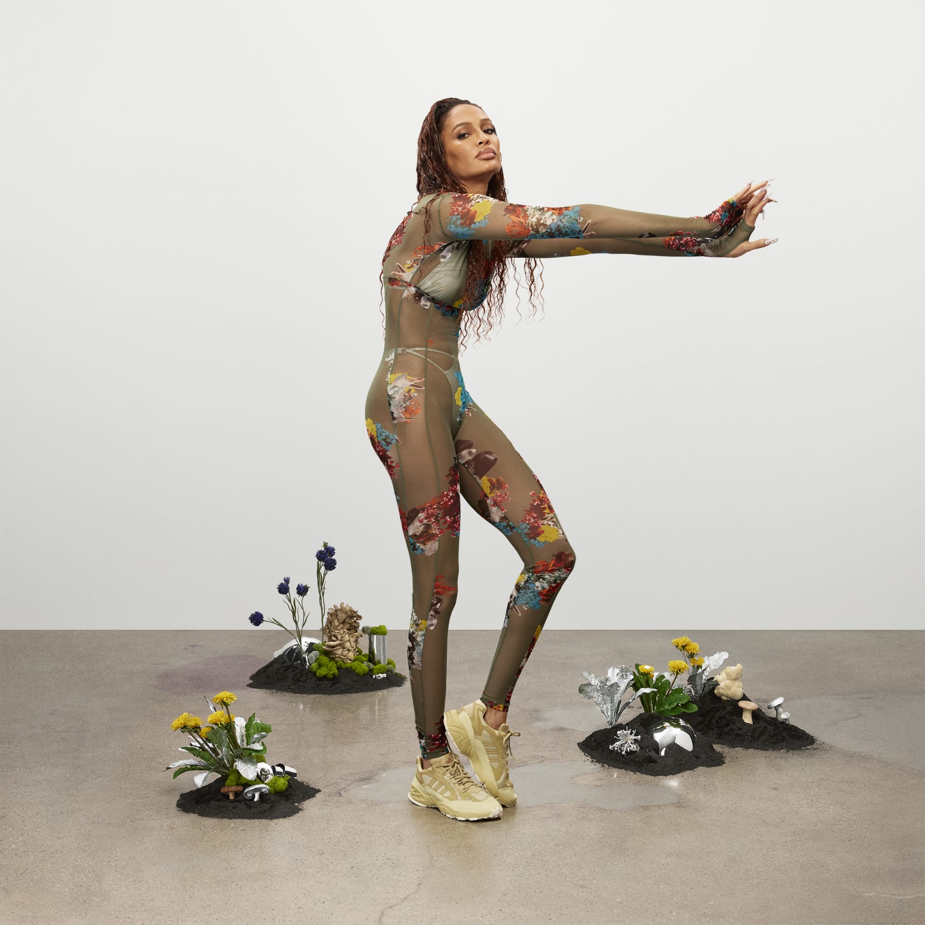 Tricot Mesh Catsuit