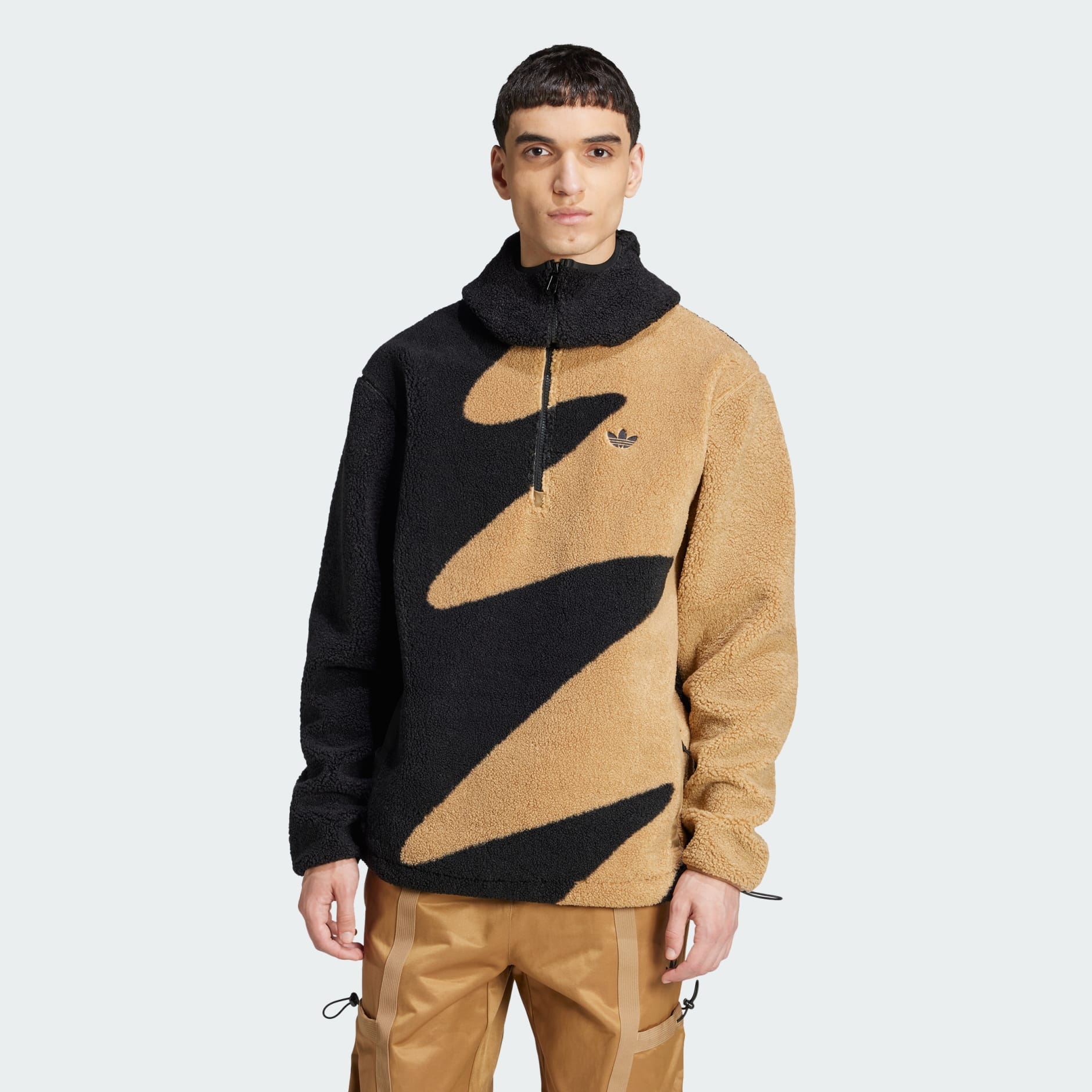 Clothing - Premium Fleece Top - Black | adidas Oman