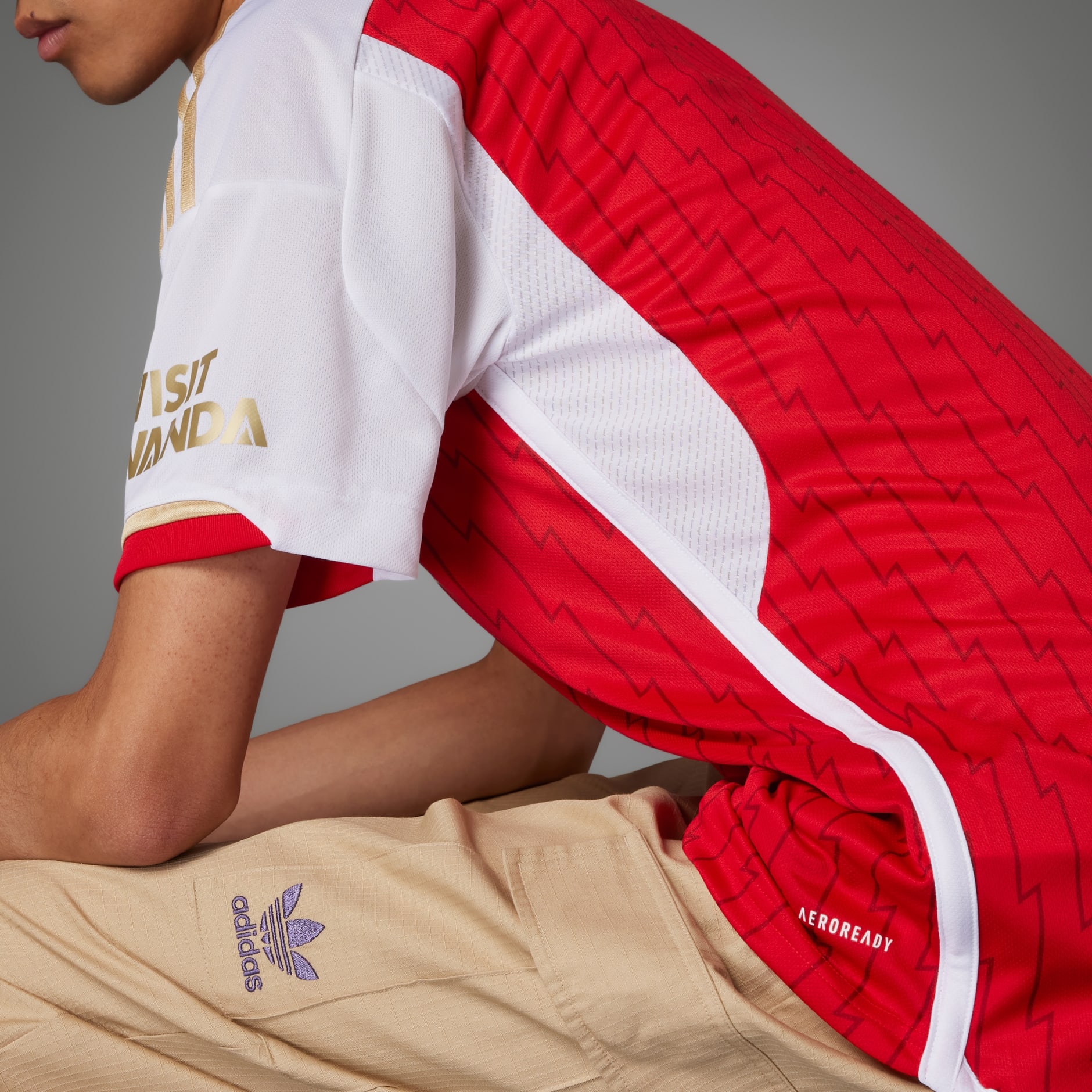Jeremy Scott Adidas X Woven Basketball Jersey in Red for Men