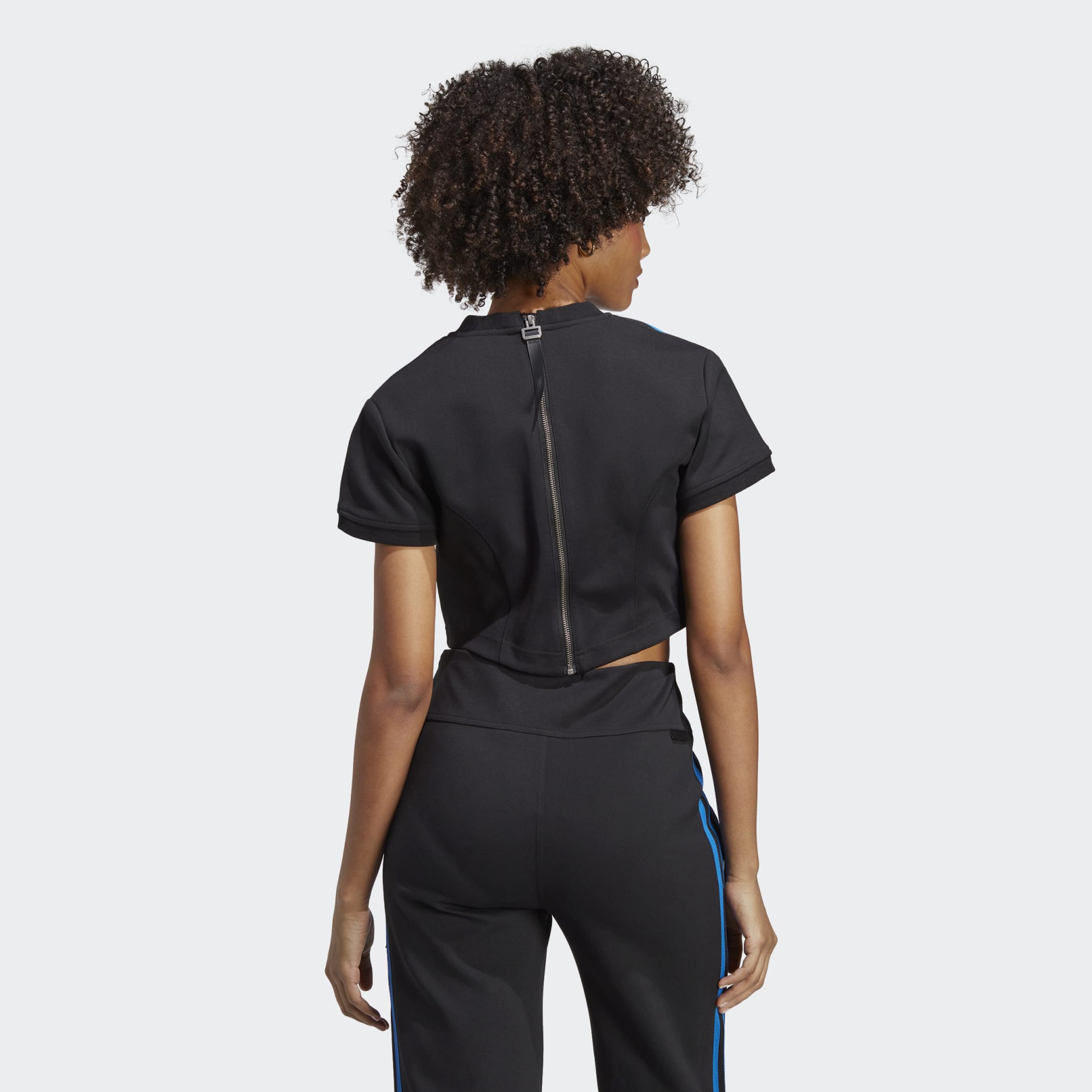 Blue Version Crop Tee