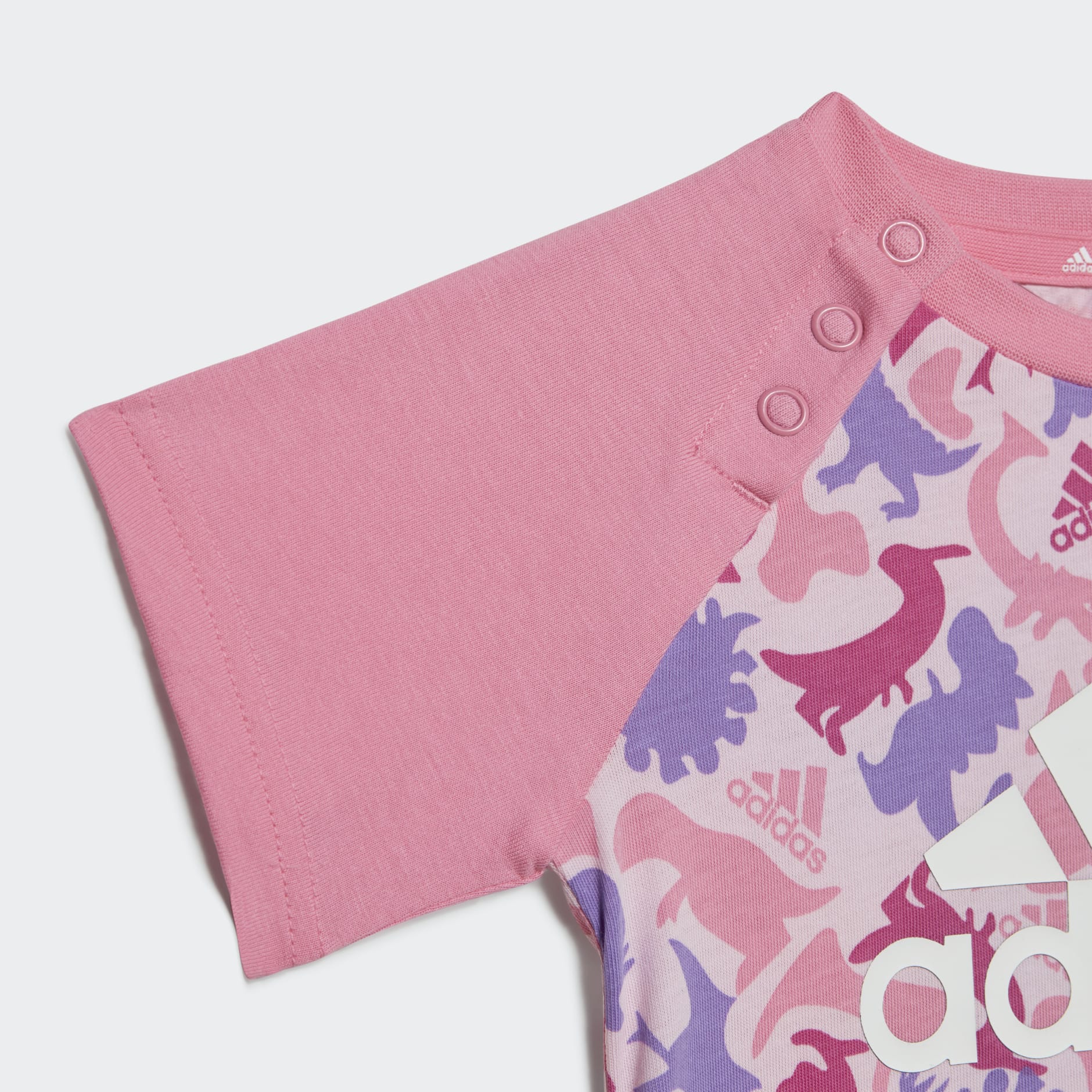 Dino Camo Allover Print Tee and Short Set