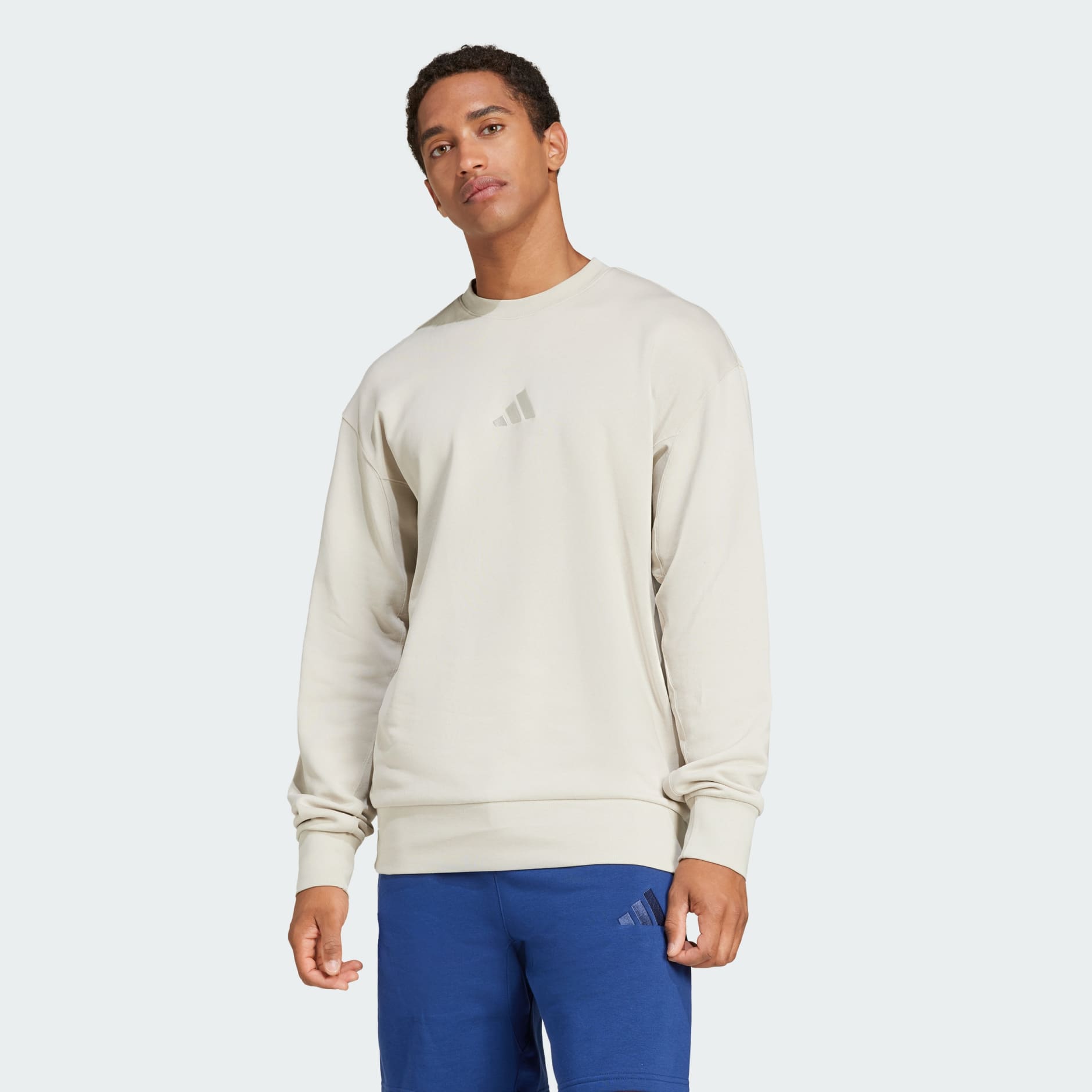 【Adidas コリア】 ALL SZN French Terry Crew Sweatshirt adidas ALL SZN French Terry Crew Sweatshirt - Beige | adidas UAE