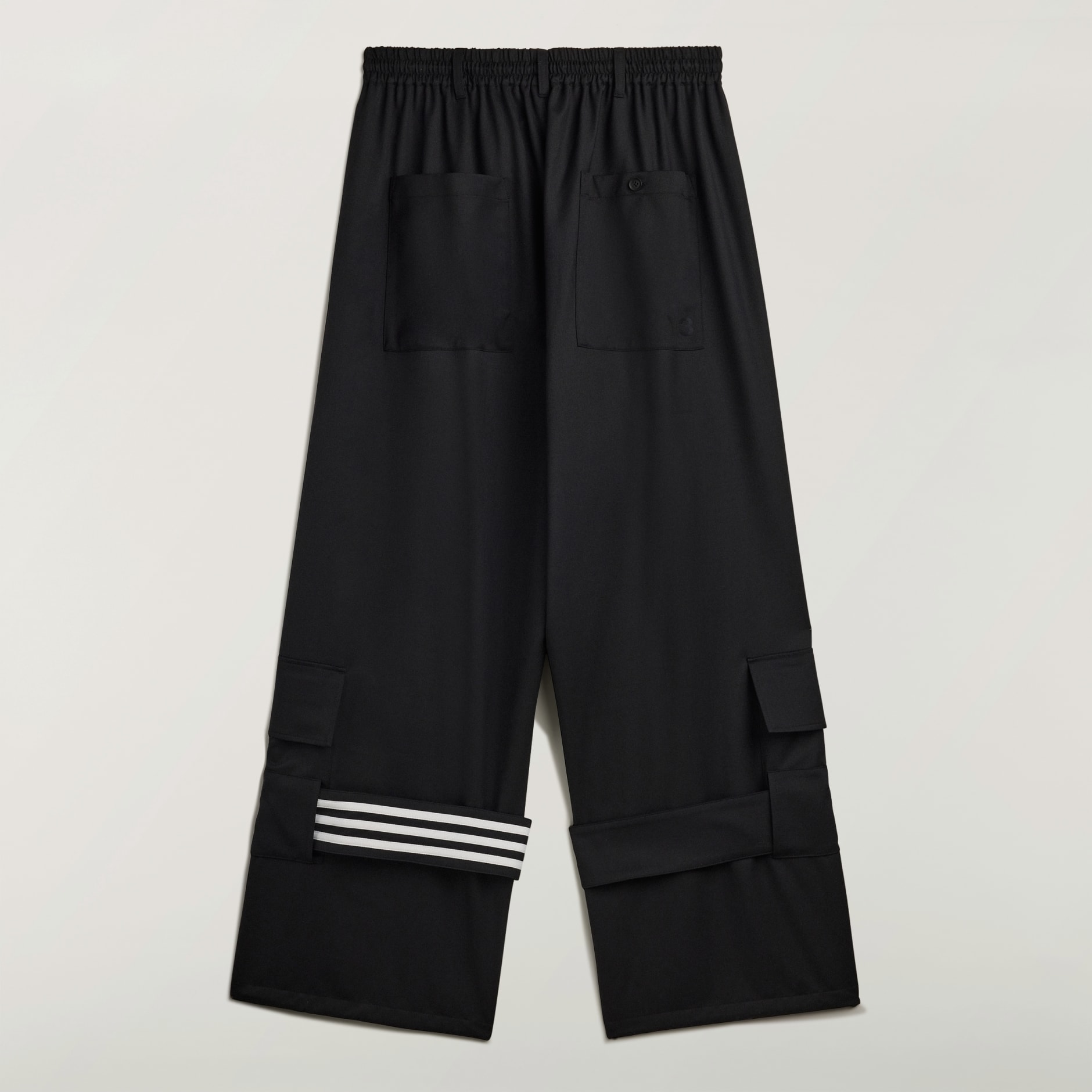 Pantaloni cargo Y-3 din l&acirc;nă fină